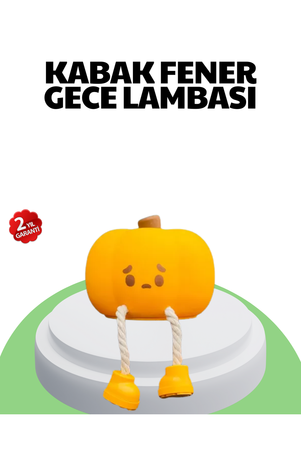 Şarjlı Pumpkin LED Masa Lambası Zamanlayıcılı Dokunmatik
