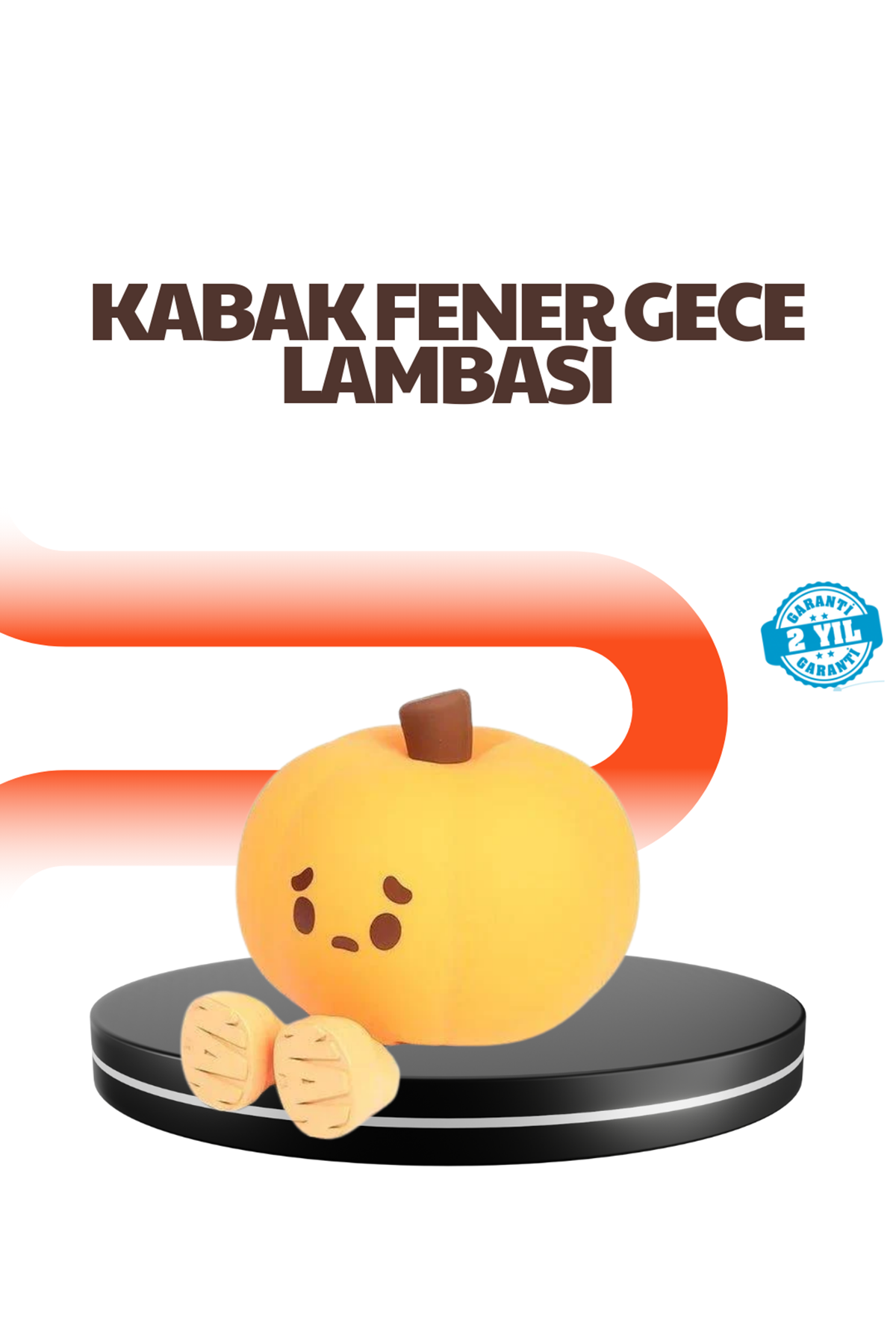 Dekoratif Pumpkin Gece Lambası Şarjlı Dokunmatik LED Işık