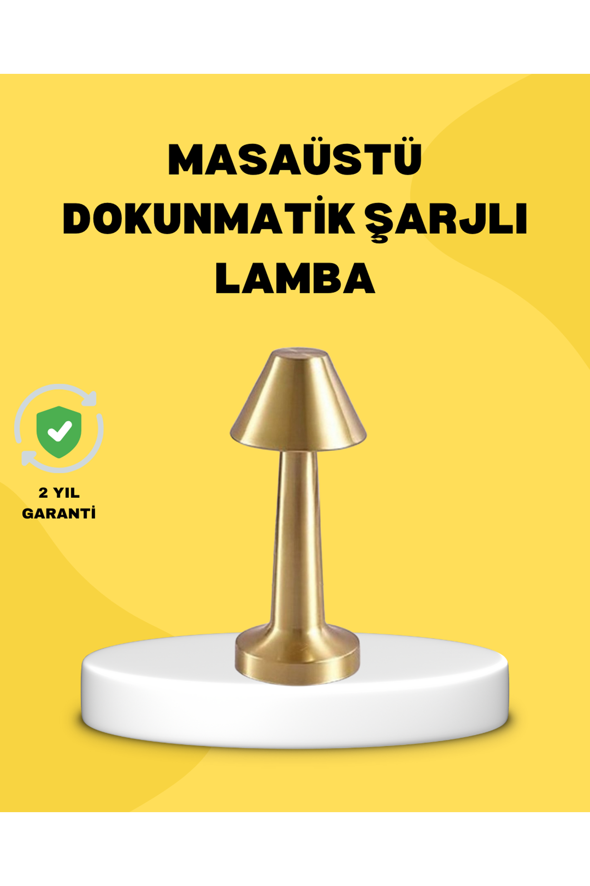 Kablosuz LED Masa Lambası 1800mAh 3 Renk Aydınlatma Dokunmatik