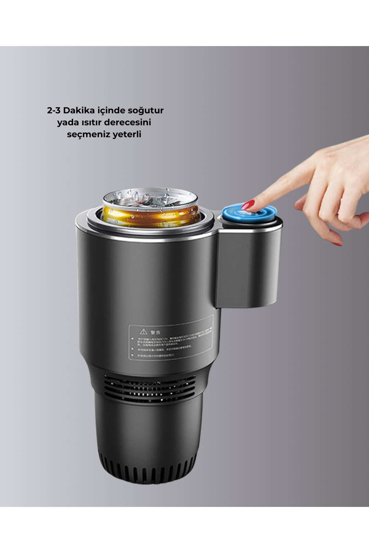 Araba Bardaklığı Isıtma Soğutma Ayarlı Çakmak Girişli Akıllı Model