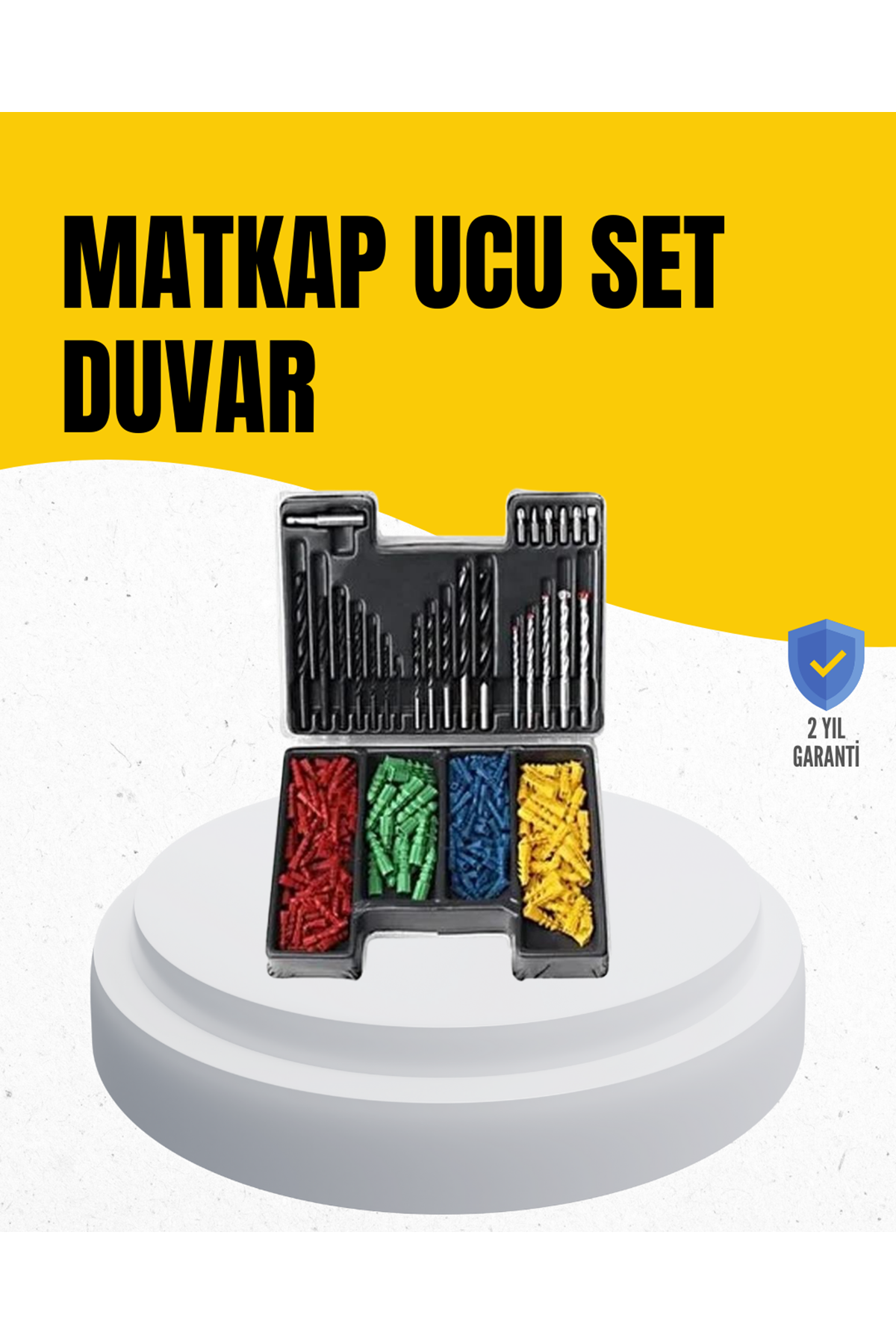 Delme Uç Seti 24 Parça Kutulu Matkap Ucu Ahşap Metal Beton İçin