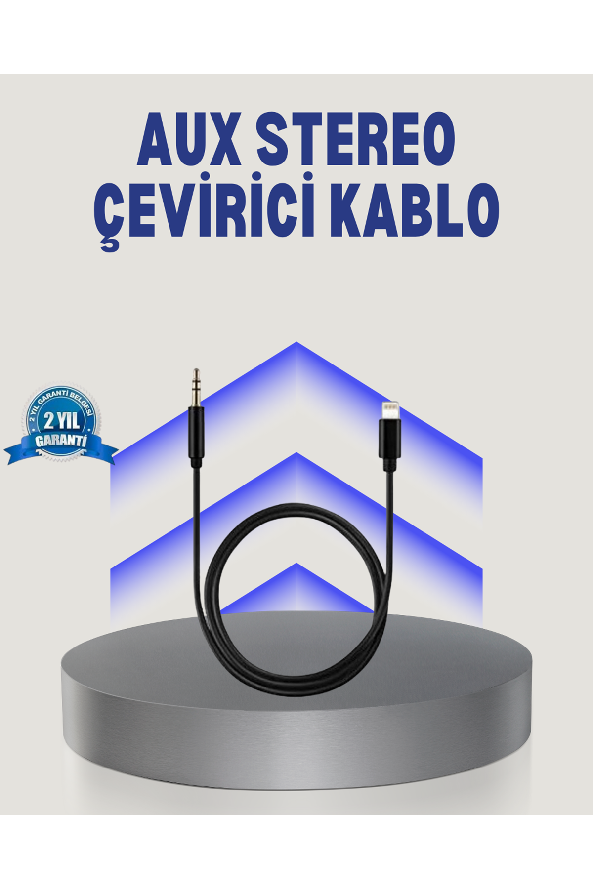 iPhone Lightning 3.5mm Aux Çevirici Kablo JH-023 Stereo Ses Aktarıcı