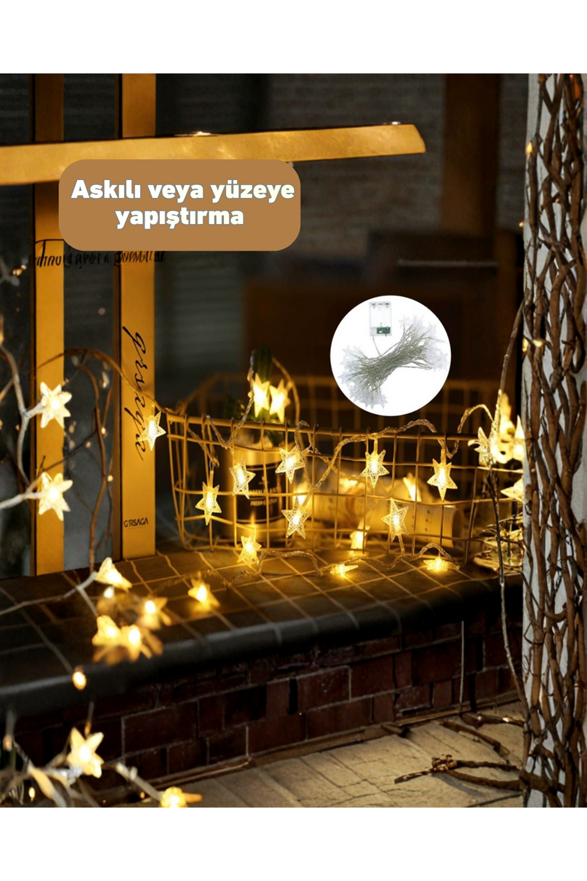 Yıldız Led Işık 5 Metre Dekoratif Aydınlatma Günışığı
