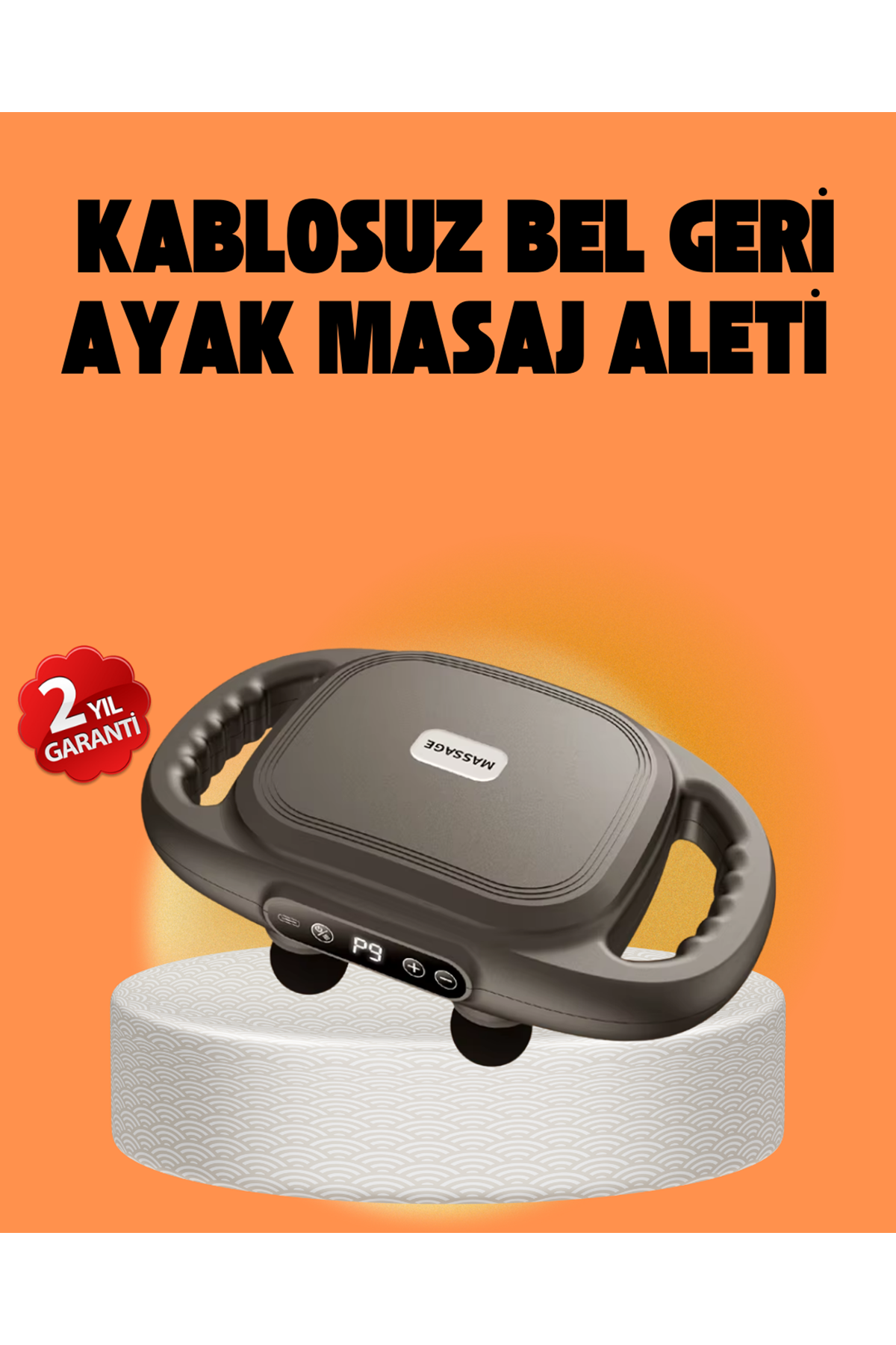 Şarjlı 6 Başlıklı Masaj Tabancası 2000 mAh Sessiz Güçlü Motor