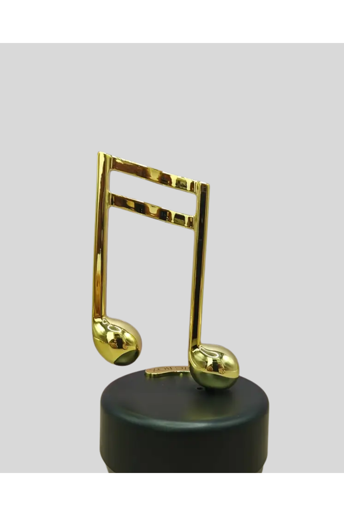 Dönen Nota Figürlü Müzik Box Işıltılı Dekoratif Tasarım