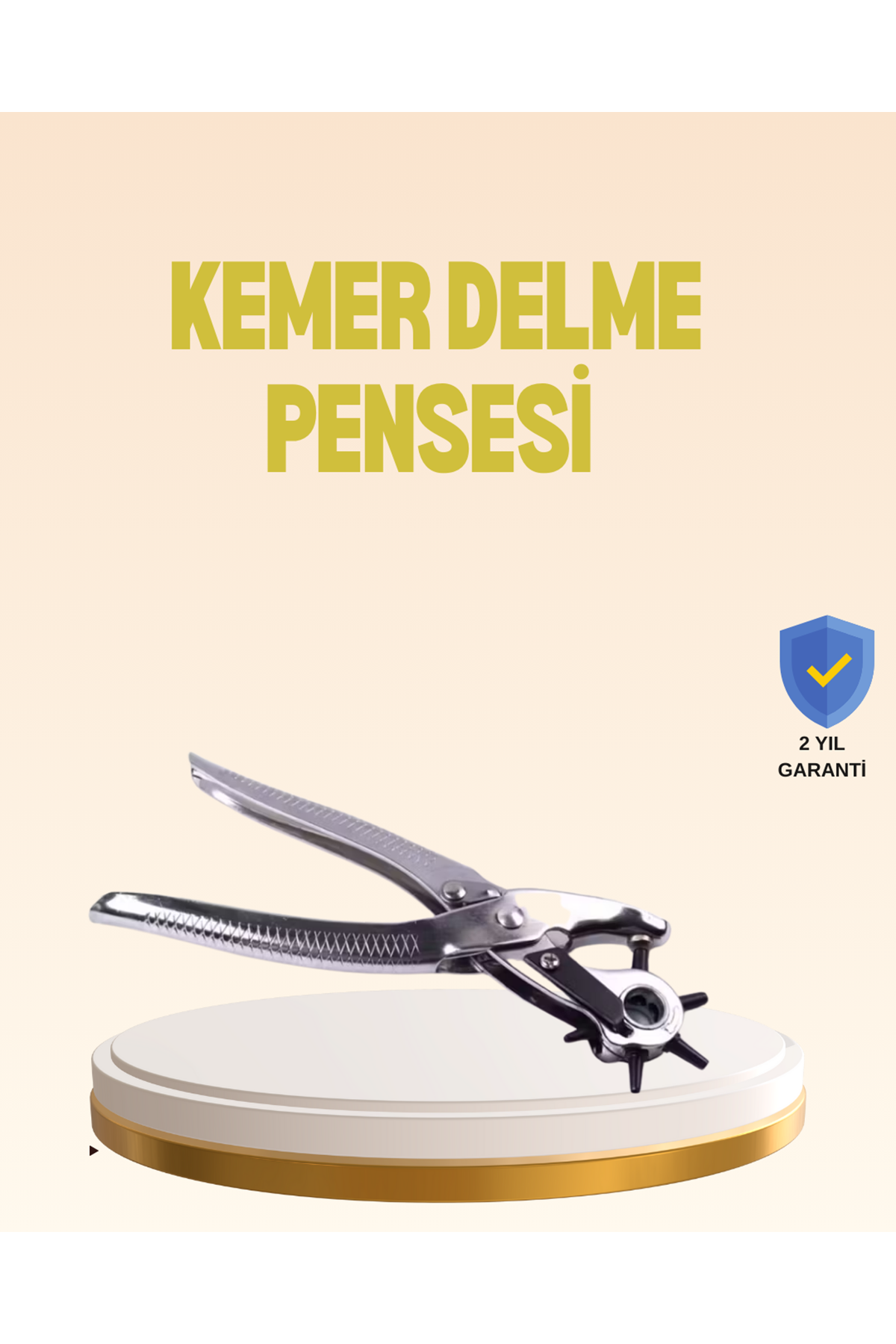 Profesyonel Deri Delme Pensesi Döner Başlıklı Kemer Delici 6 Fonksiyonlu