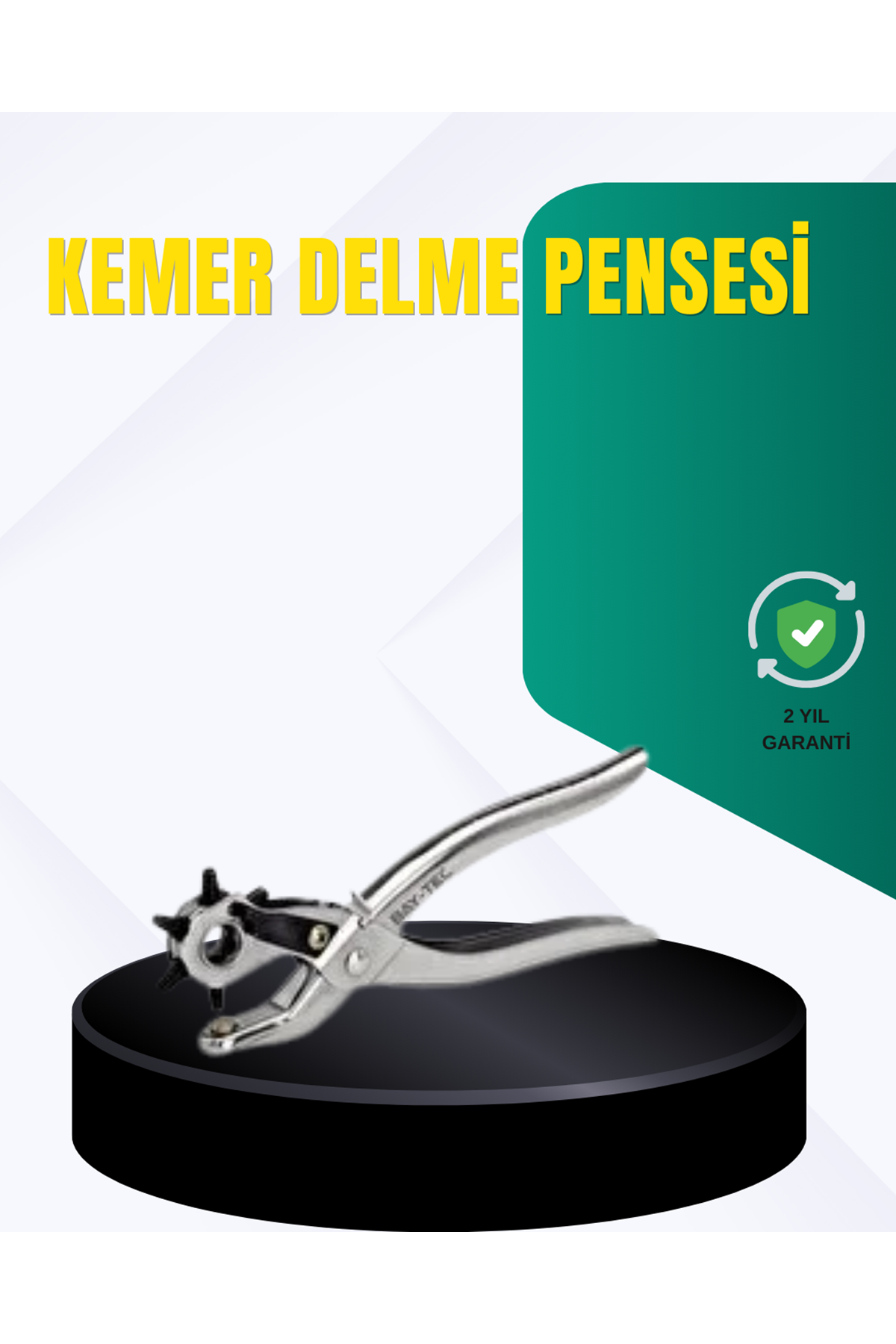 Metal Gövdeli Ayarlanabilir Deri Delme Pensesi 2.5–5 mm Delik Açma Aracı