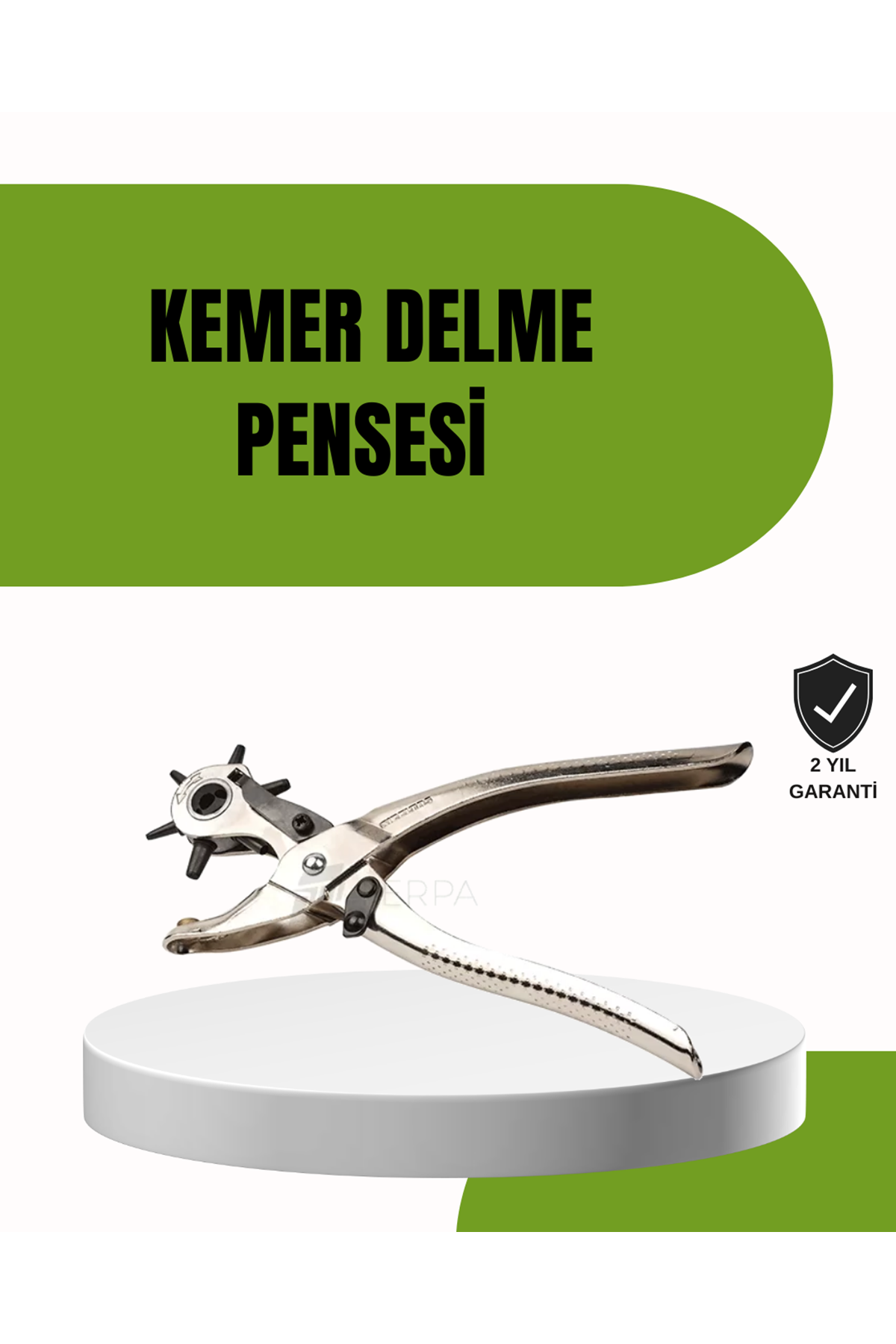Deride Kemer Çanta Ayakkabı Delme Pensesi 6 Uçlu Döner Başlıklı Tamir Aleti