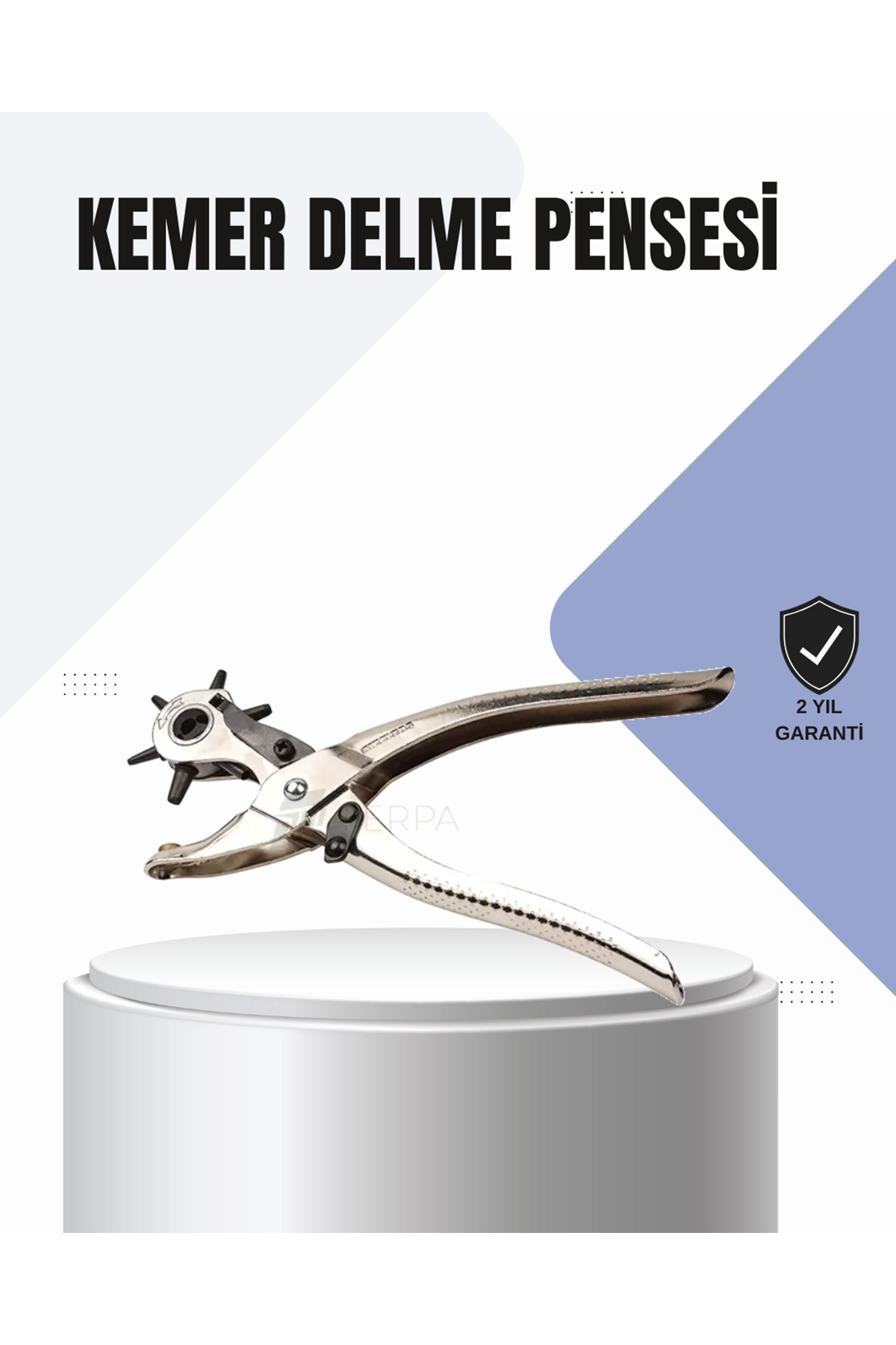 Kemer Delme Pensesi Çok Amaçlı 6 Farklı Delik Boyu Ayarlı Deri Delme Aleti