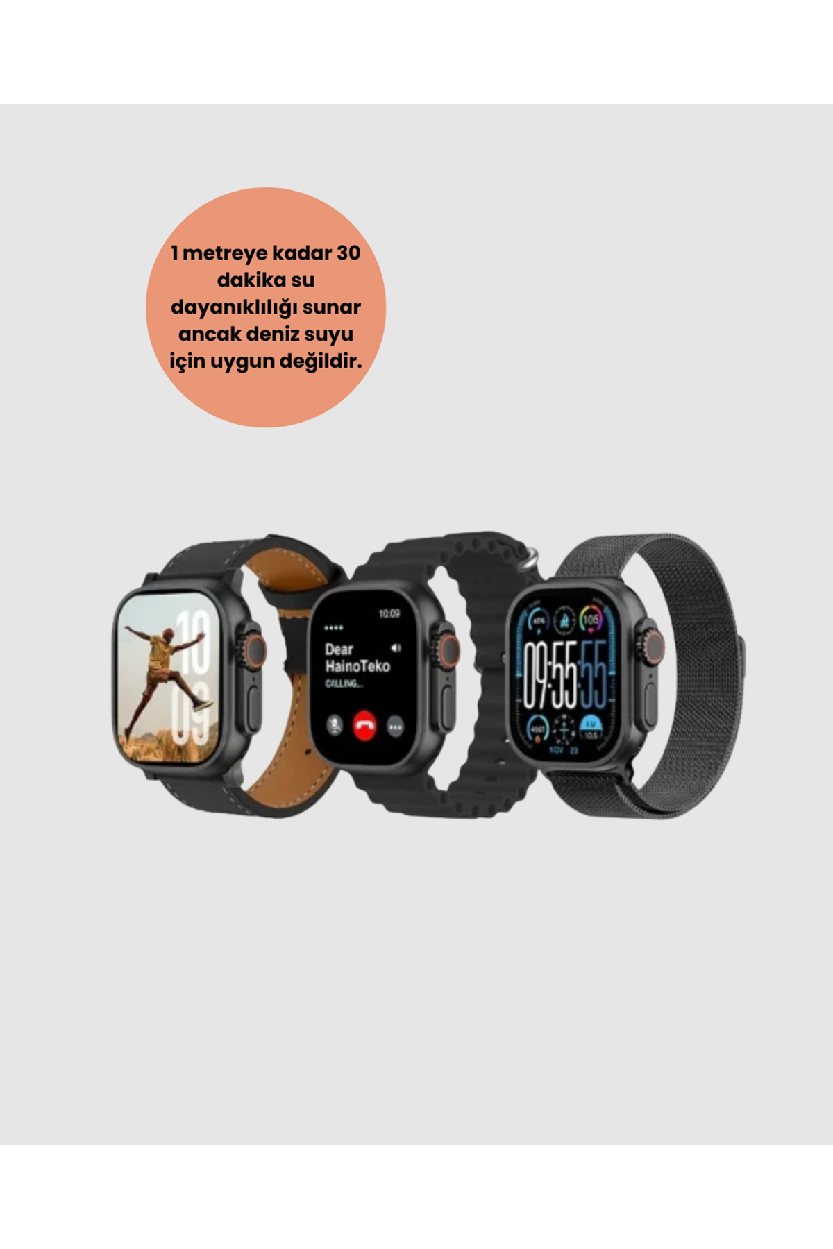 AMOLED Ultra Akıllı Saat 15 Gün Batarya Güçlü Ekran