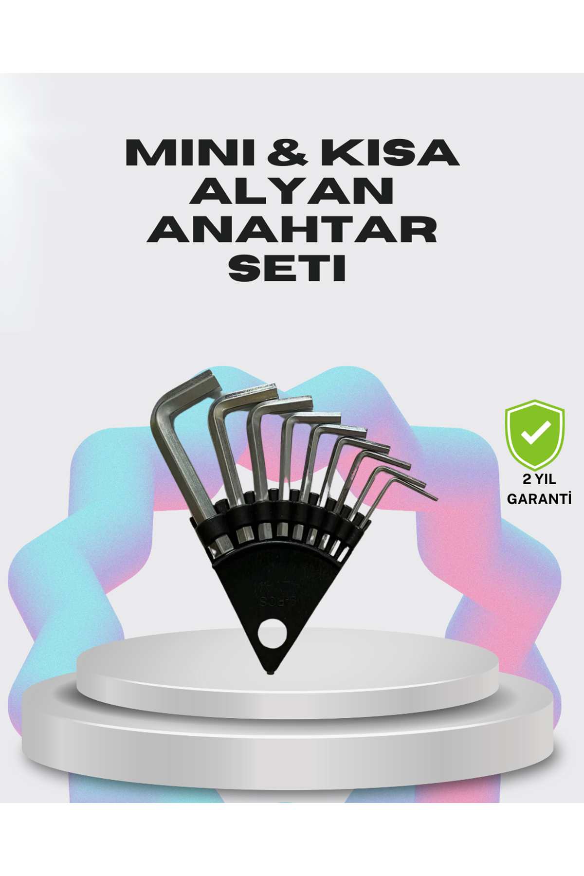 9 Parça Kısa Tip Alyan Seti Isıl İşlemli Profesyonel Kullanım