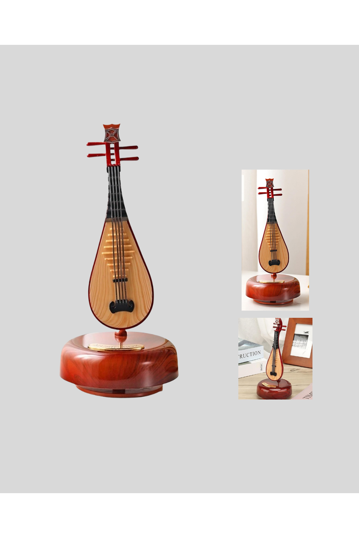 Klasik Ud Figürlü Melodili Müzik Kutusu Şık Hediyelik
