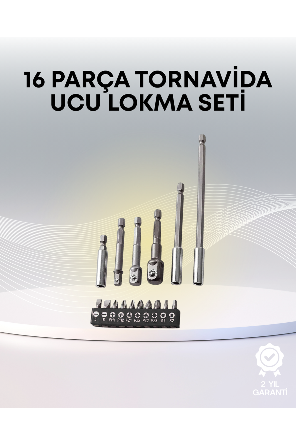 Metal Gövdeli 16lı Bits Seti Çok Fonksiyonlu Tamir Aleti