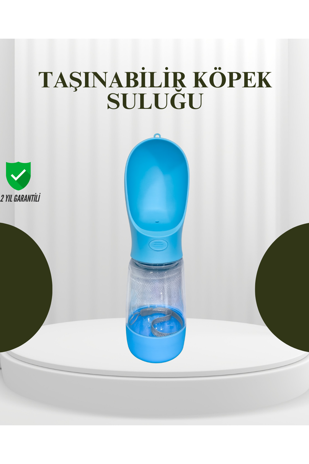 Gıda Sınıfı Malzemeli Evcil Hayvan Su Şişesi BPA İçermez Tek Tuş Kontrol