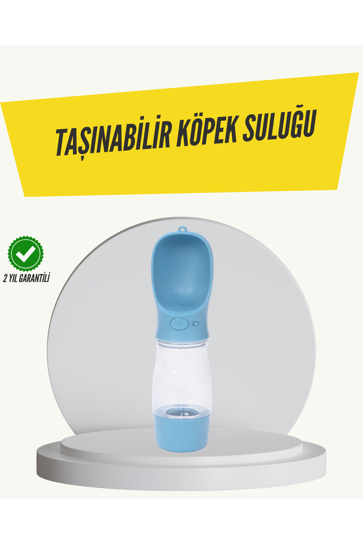Taşınabilir Su Tasarruflu Köpek ve Kedi Su Şişesi Tek Elle Kullanım Kolaylığı