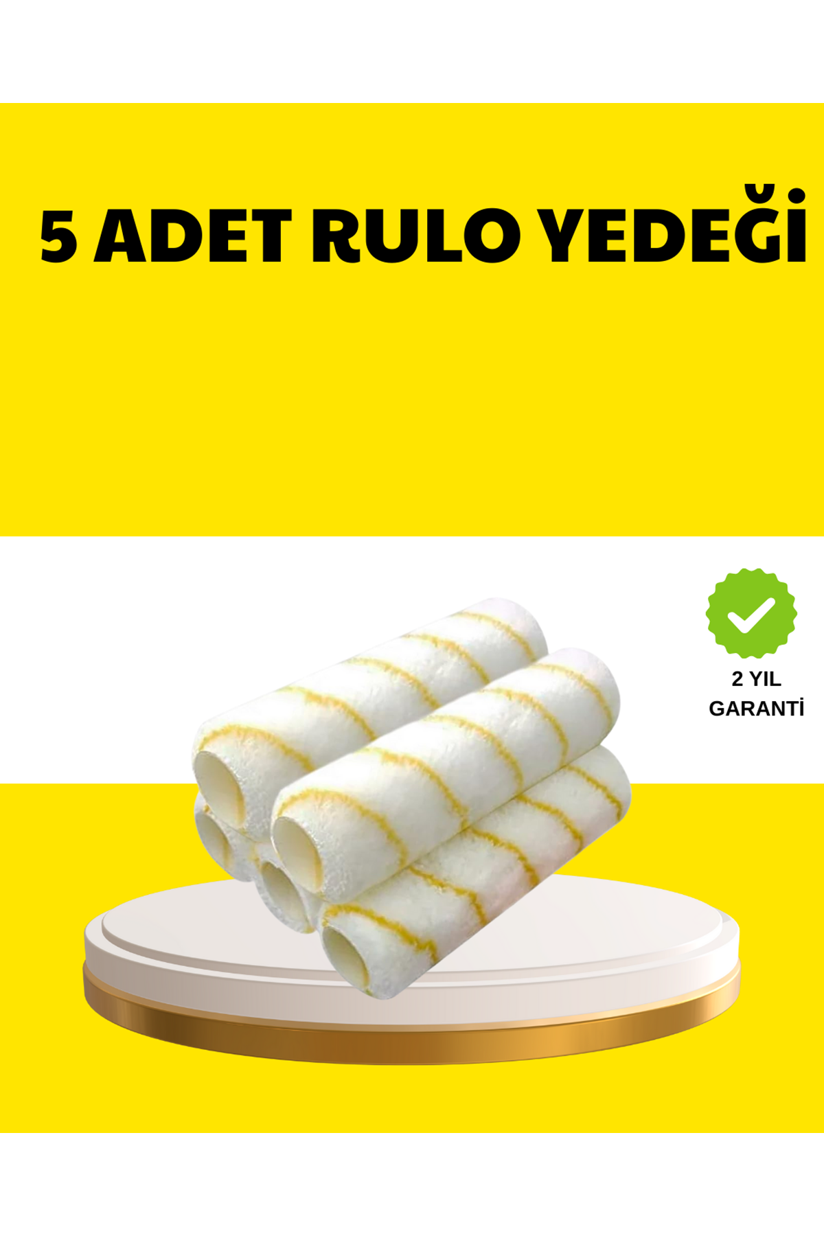 5’li İnce İşçilik Boya Rulo Seti Pürüzsüz ve Eşit Kaplama