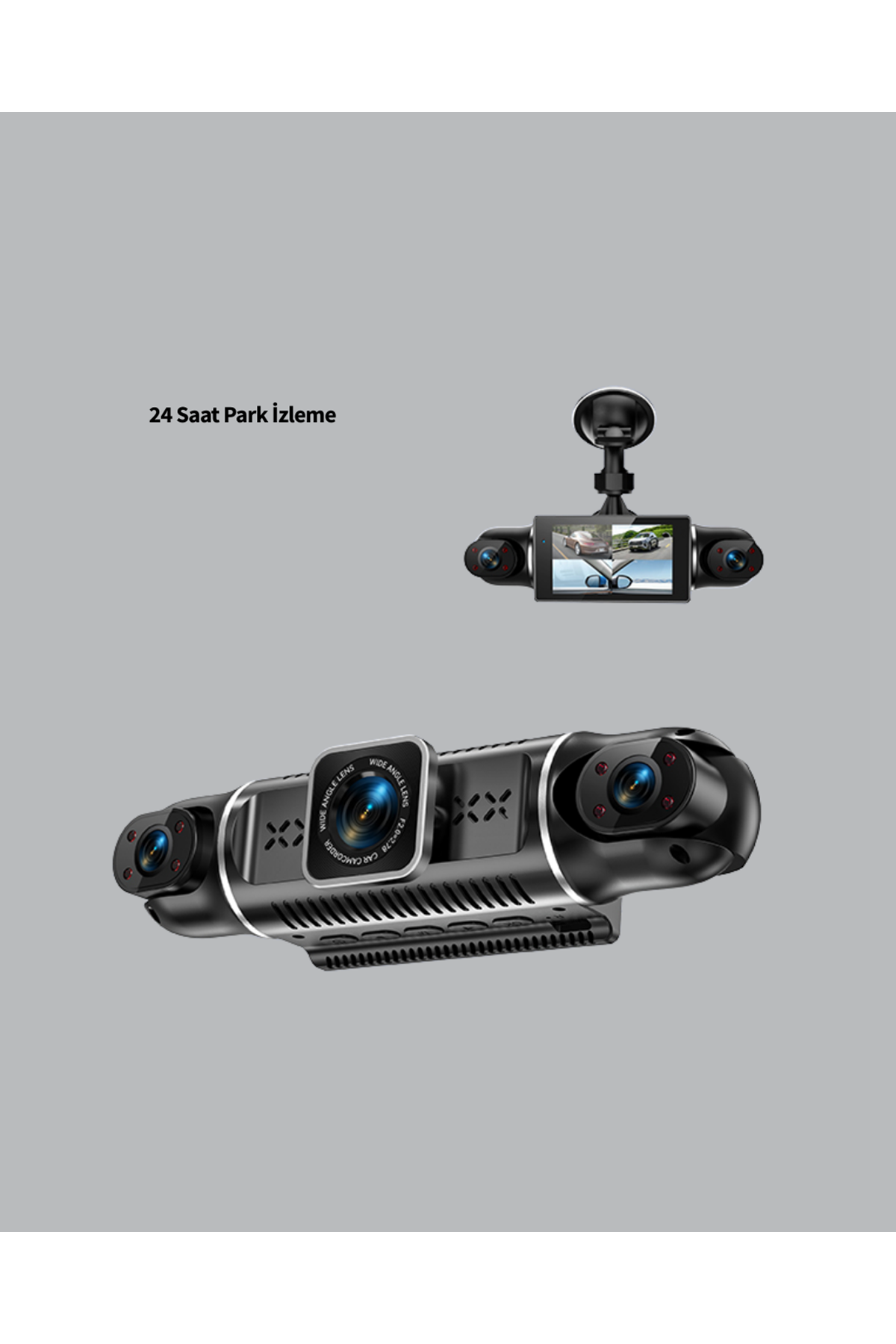 4 Kameralı Araç İçi Kamera 1080P GPS Takip WiFi Gece Görüşlü