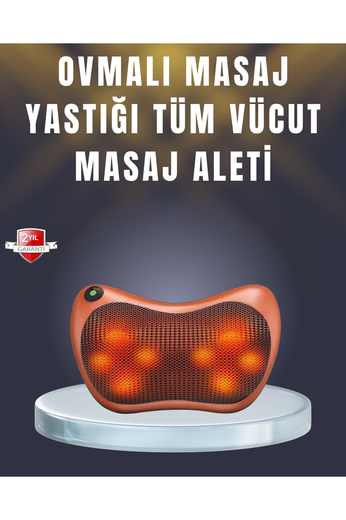 Çok Fonksiyonlu Boyun Bel Sırt Masaj Yastığı Araç İçi Uyumlu