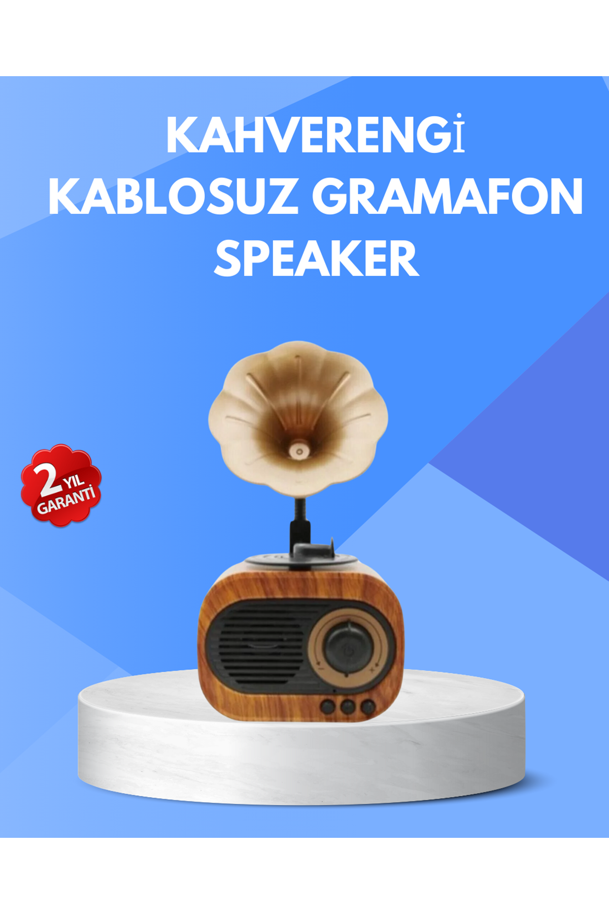 Retro Tasarımlı Mini Bluetooth Hoparlör ve FM Radyo Çoklu Medya