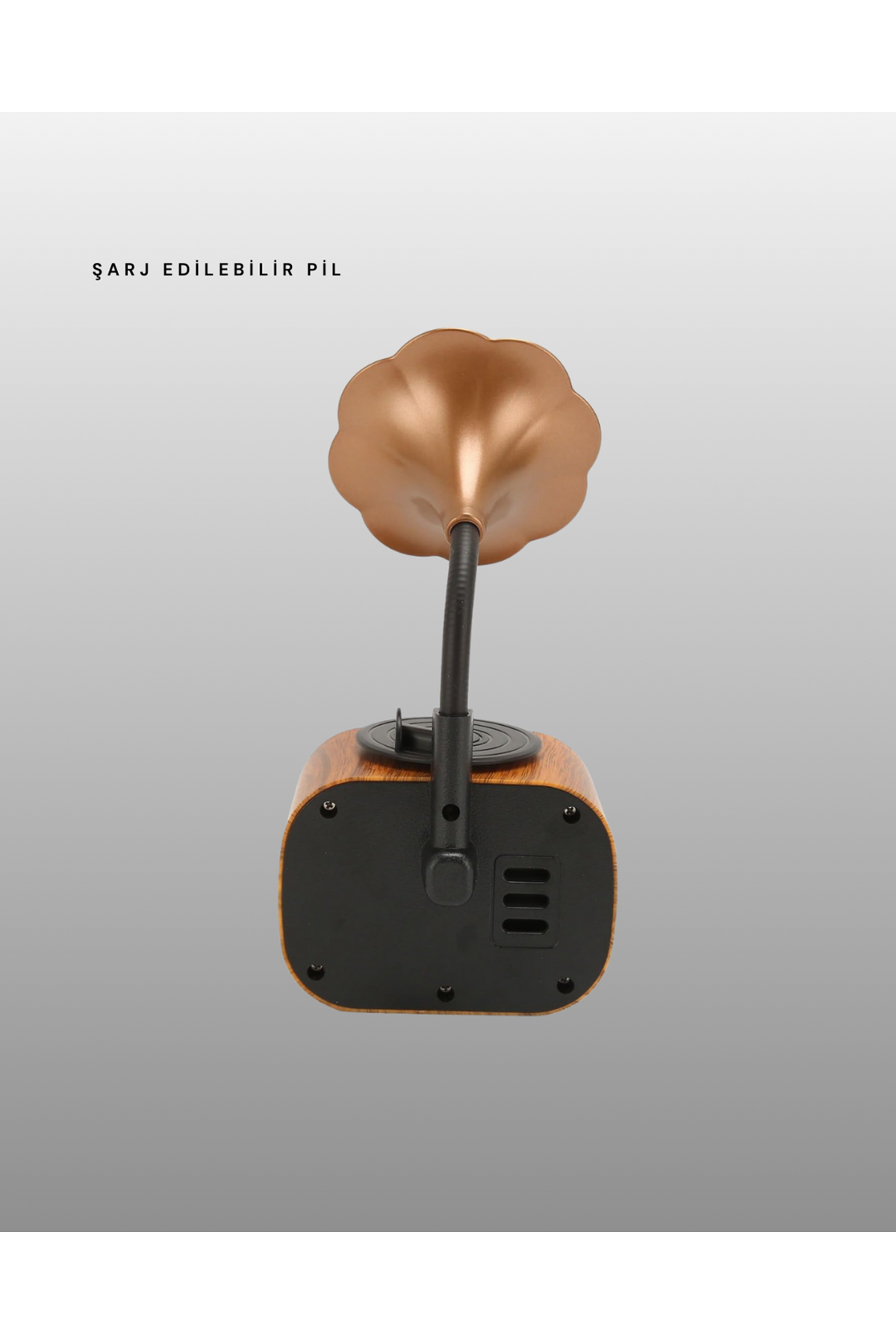 Retro Tasarımlı Mini Bluetooth Hoparlör ve FM Radyo Çoklu Medya