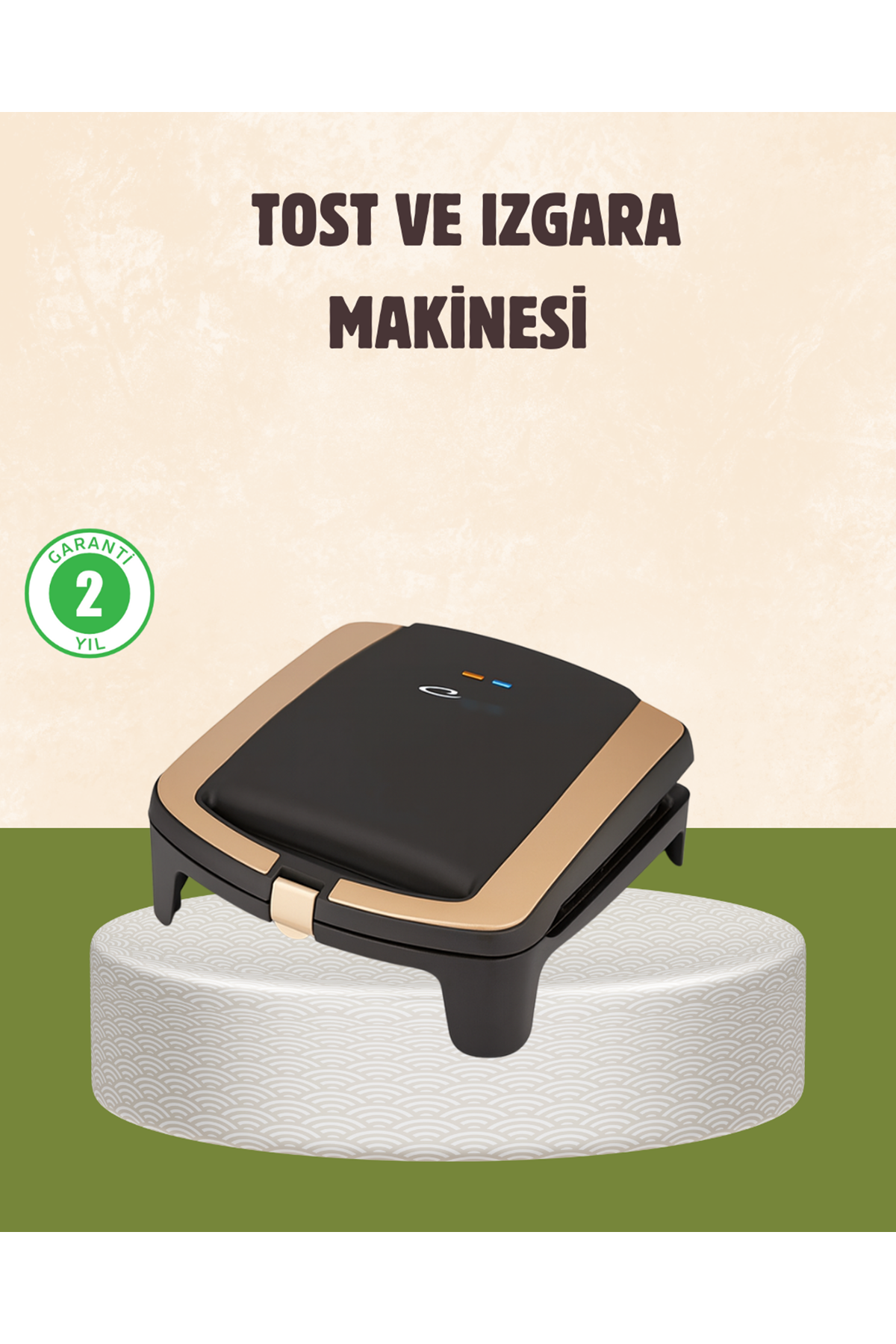 Tost Makinesi Isı Kontrollü 4 Dilim Kapasiteli