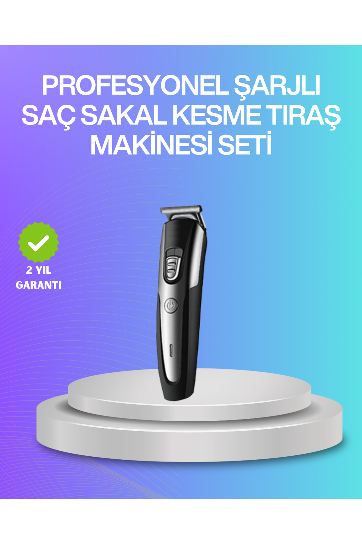 Kablosuz Saç Sakal Kesme Makinesi Kuaför Tipi Hassas Kesim