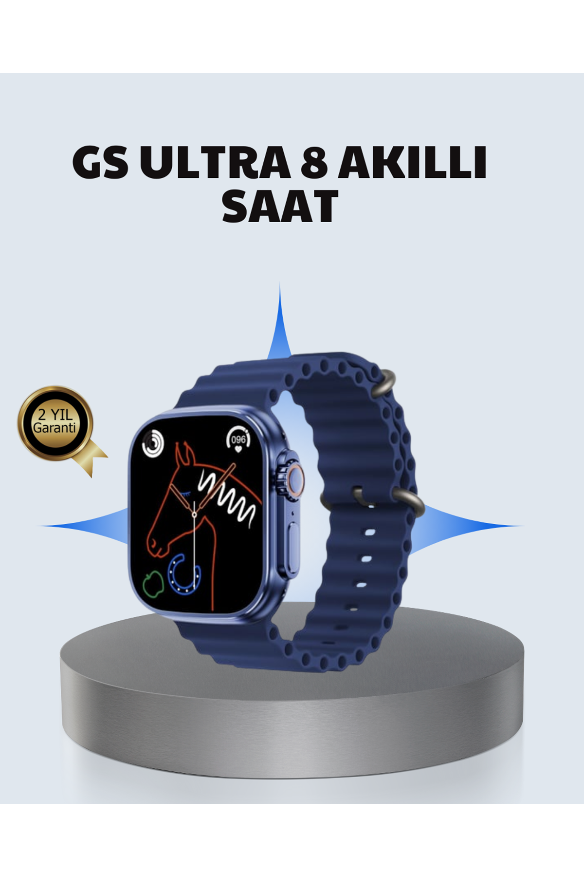 Akıllı Saat Ultra  2.05 IPS Ekran Bluetooth Aramalı Spor Modlu