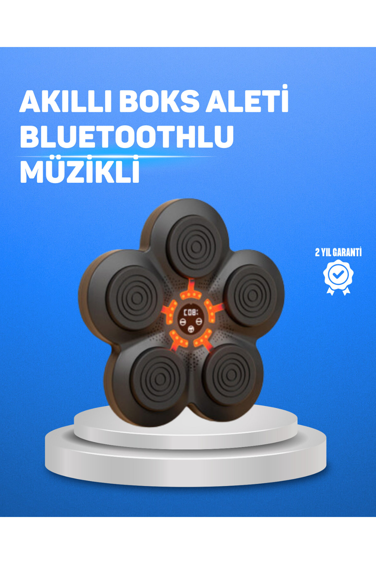 Müzikli Boks Duvar Paneli Akıllı Işık Sistemli Refleks ve Kondisyon Aleti