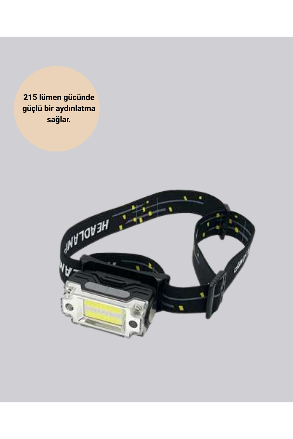 USB Şarjlı Mini LED KAFA Feneri 50m Odak 150m Geniş Aydınlatm