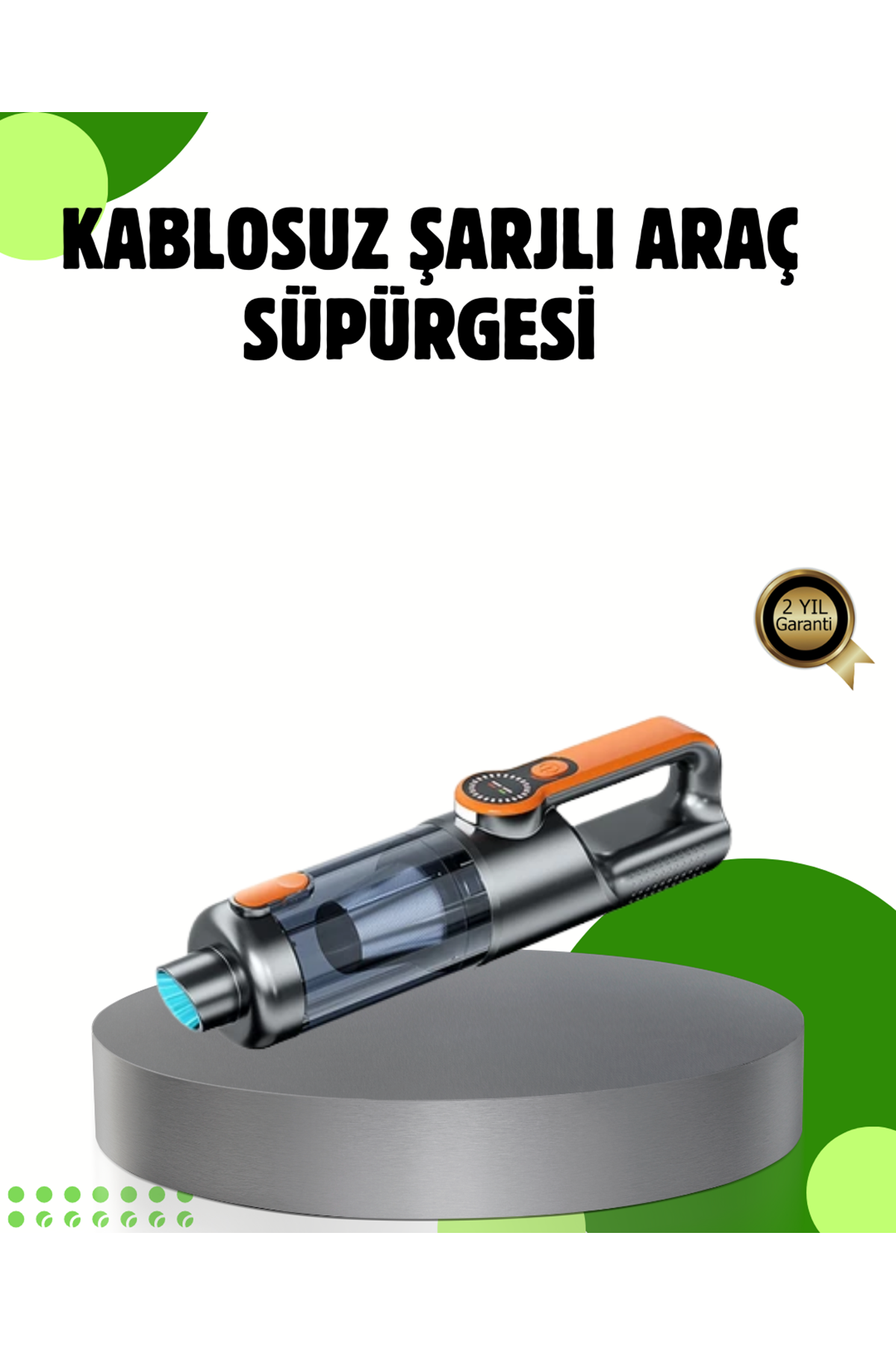 Şarjlı Kablosuz El Süpürgesi Yüksek Emiş Güçlü ve Çok Başlıklı