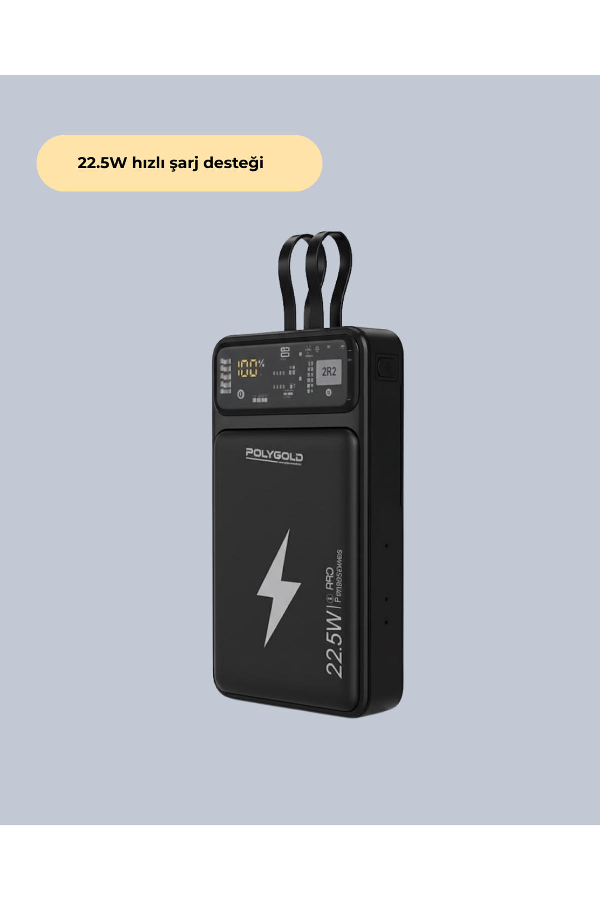 Powerbank 10000 mAh Dijital Göstergeli Taşınabilir