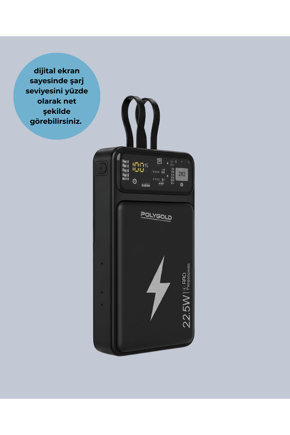 Mobil Powerbank 22.5W PD Destekli Hızlı Şarj