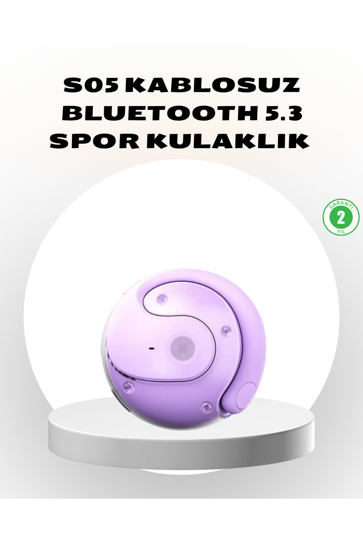 S05 Kablosuz Kulaklık Bluetooth 5.3 IPX4 Su Geçirmez Stereo Ses Otomatik Bağlantı