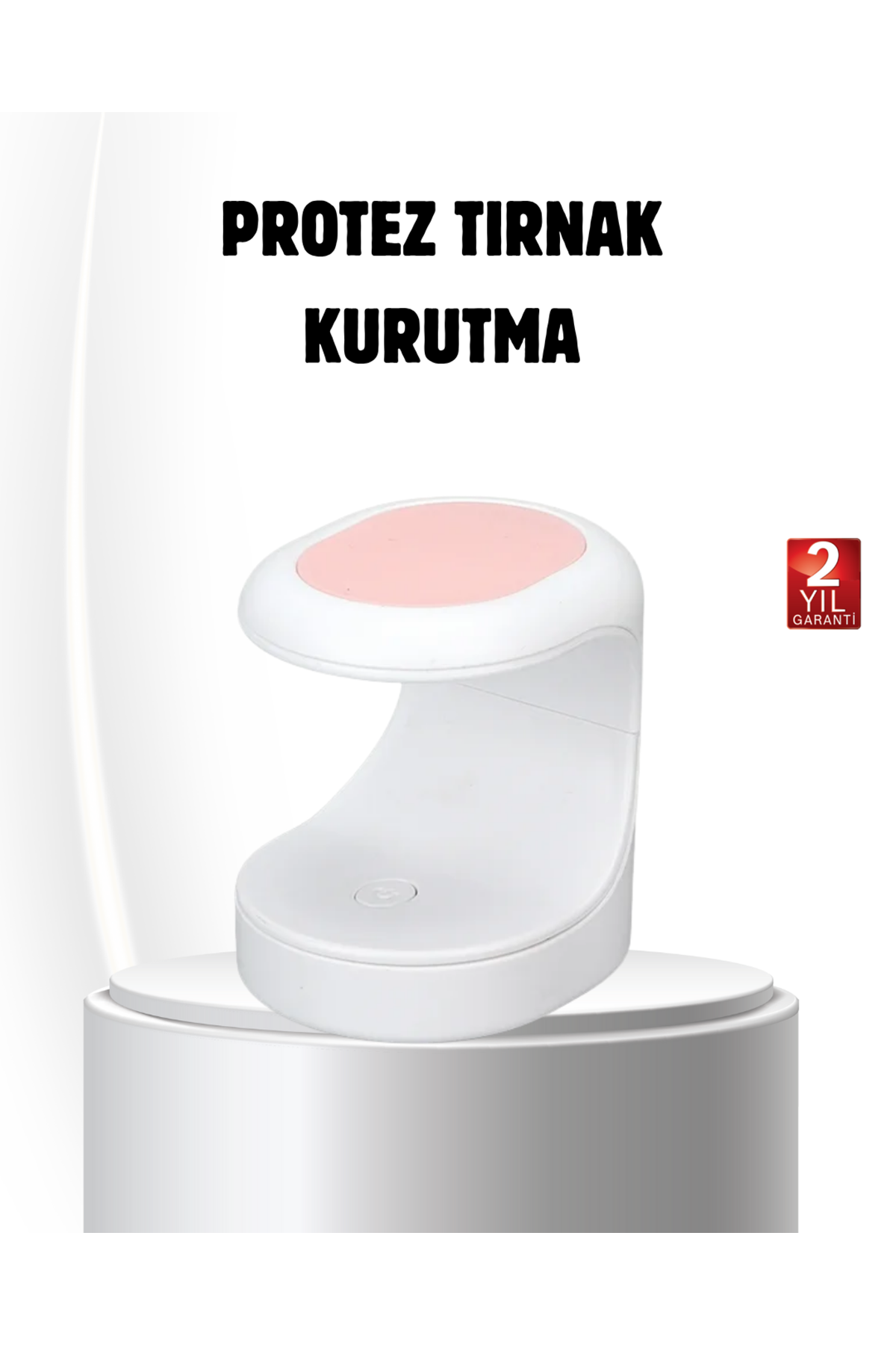 LED Mini Oje Kurutucu Taşınabilir Hızlı Kuruma Cihazı 3 LED Işıklı