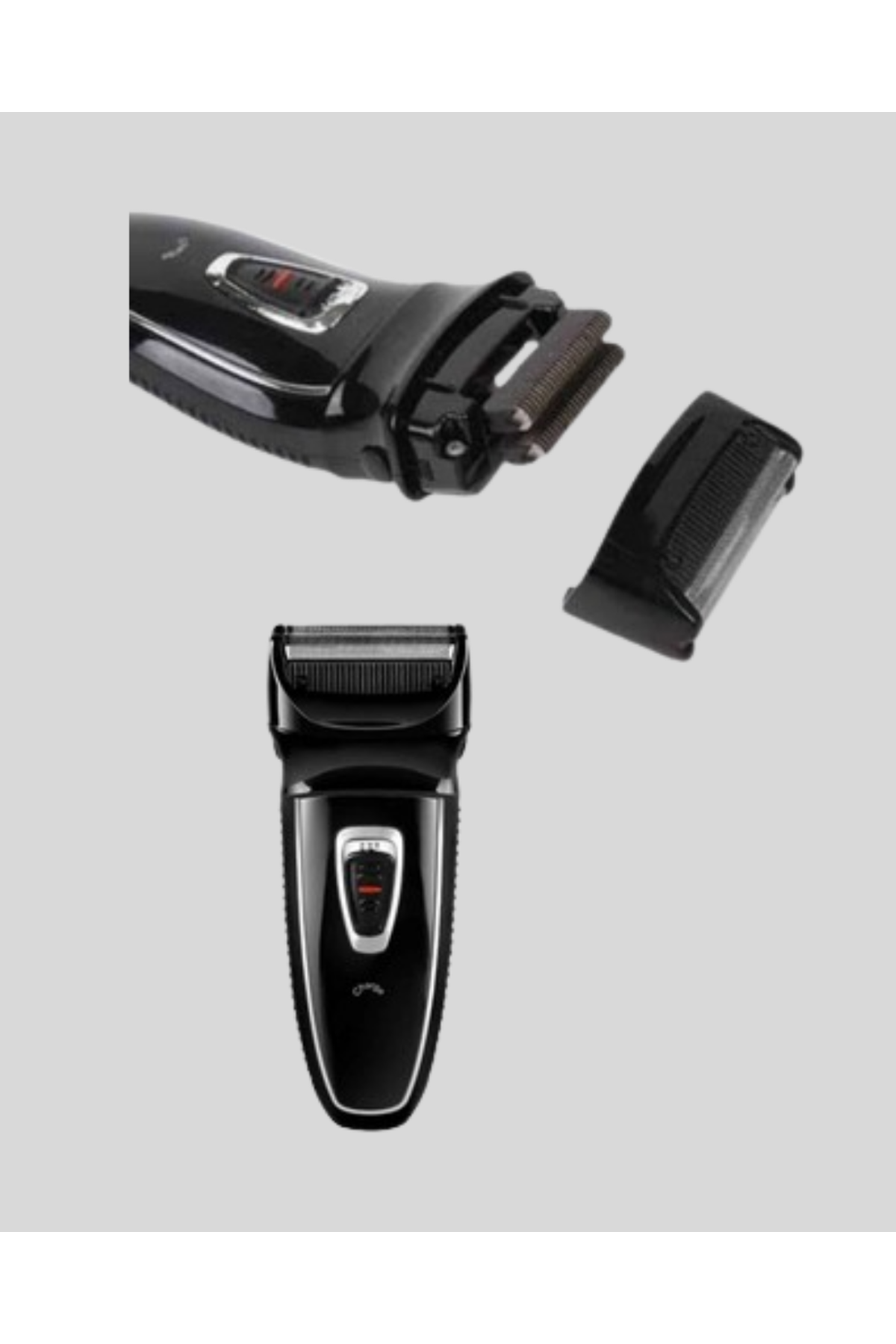 Şarjlı Kablosuz Tıraş Makinesi Çift Başlık Kuru Tıraş Ergonomik Taşınabilir
