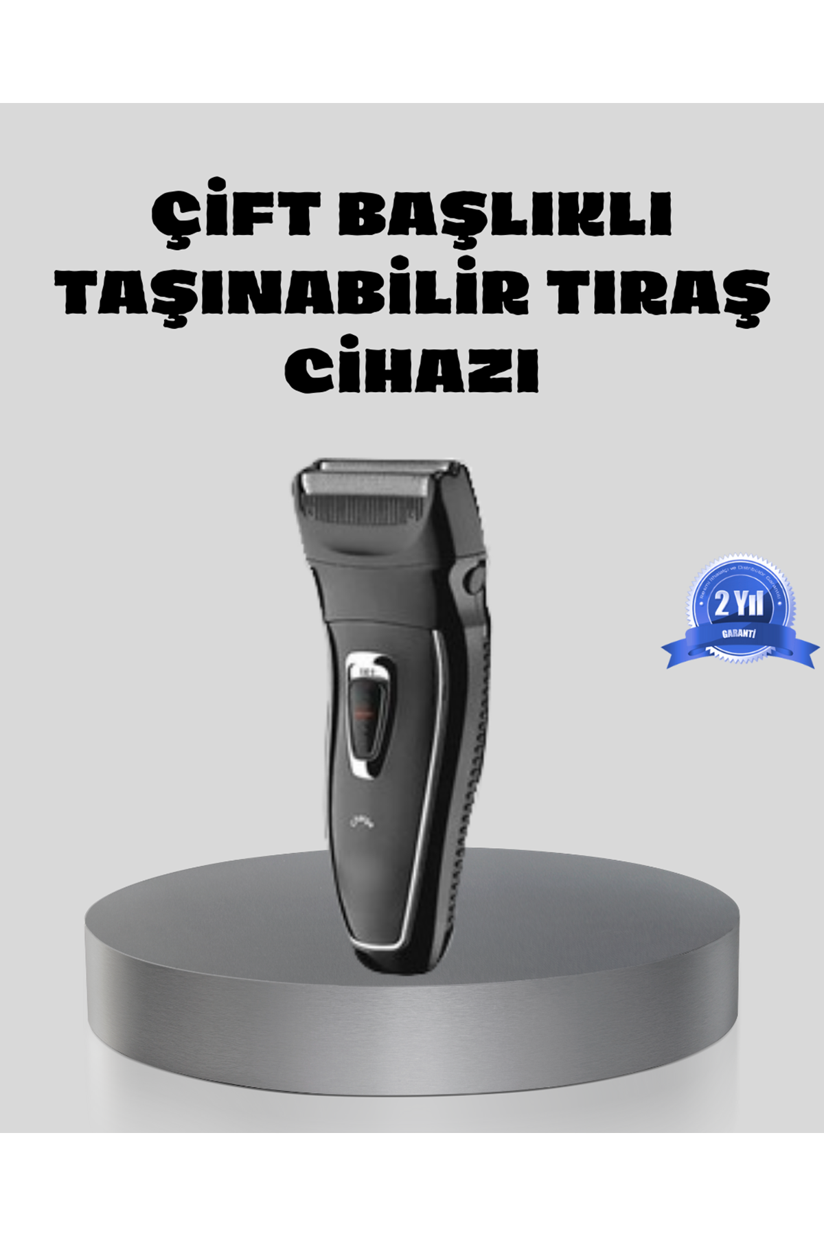 Erkek Tıraş Makinesi Kablosuz Kuru Tıraş Folyo Başlık Yıkanabilir Gövde