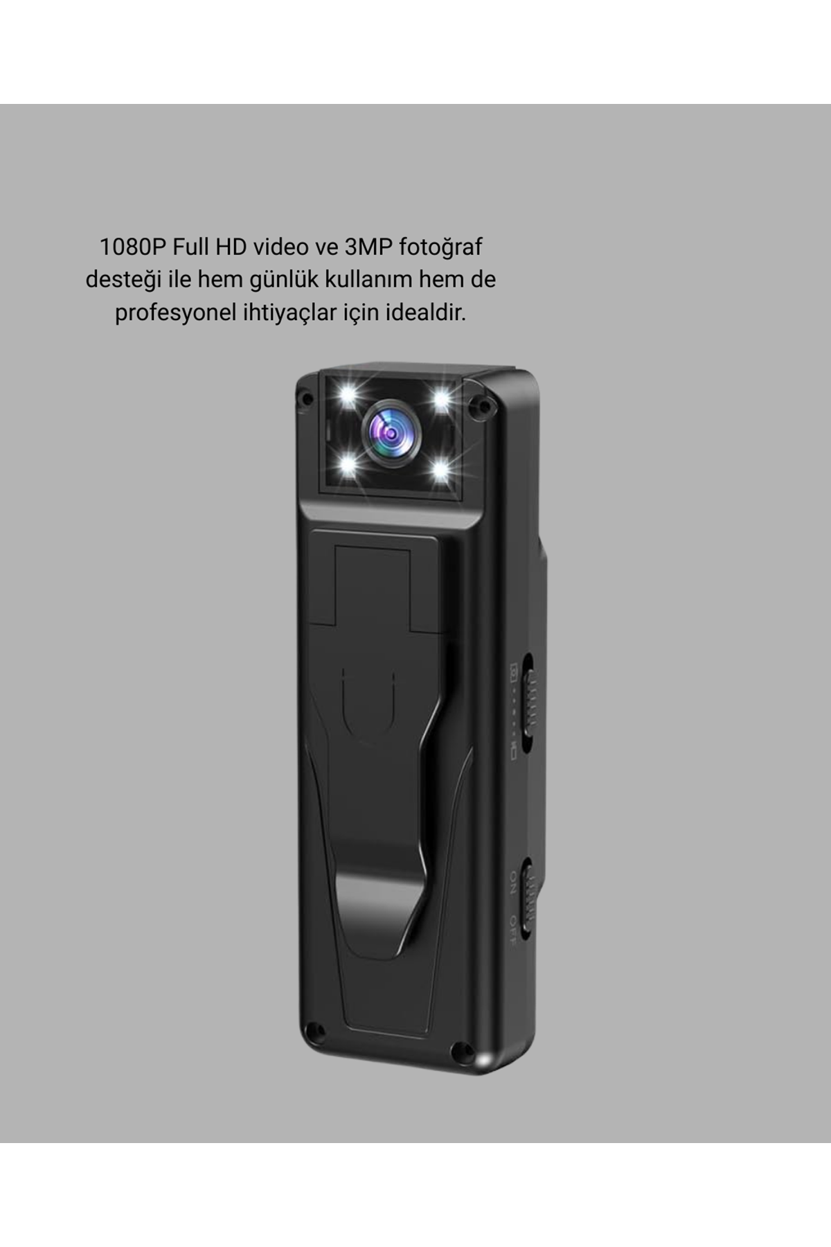 180 Derece Dönebilen Mini Kamera Full HD TFT Ekran Hareket Sensörlü