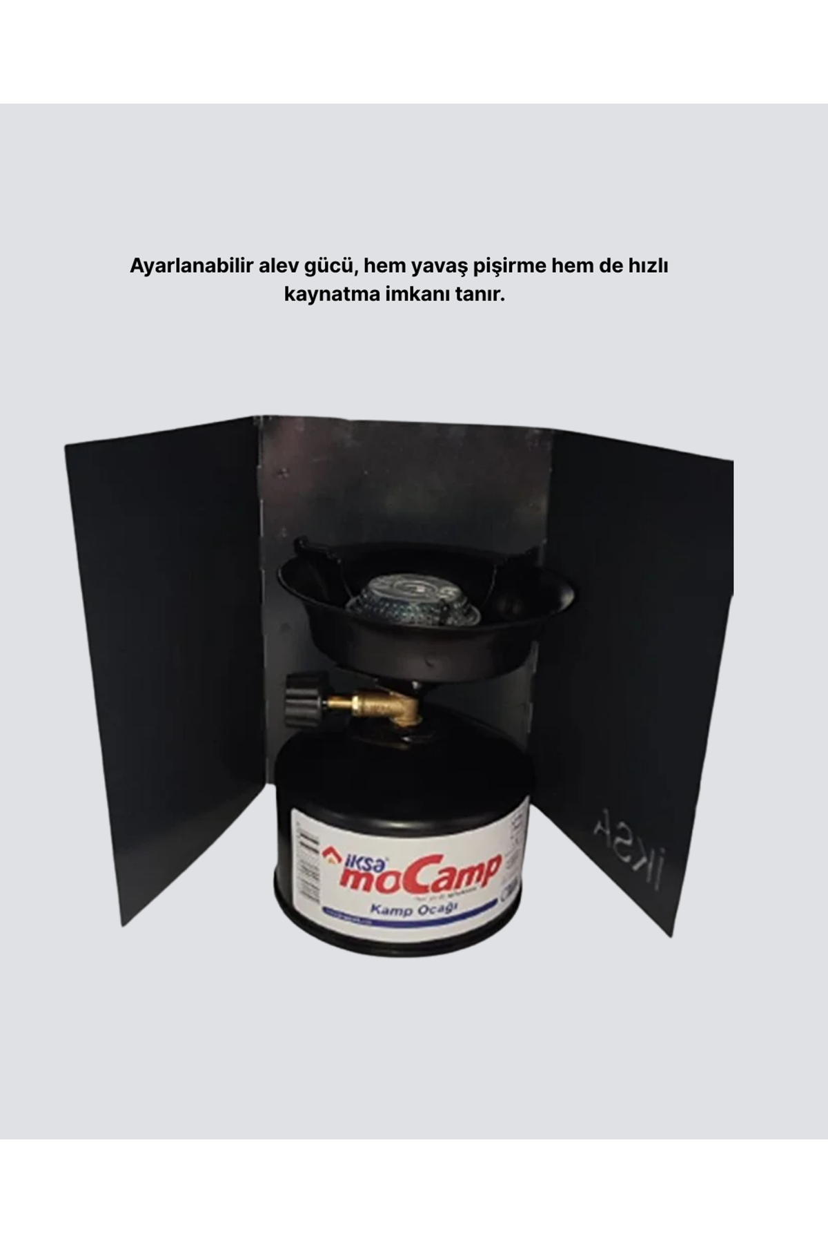 Kompakt Kamp Ocağı Seti Gaz Tüplü Ayarlanabilir Alevli 400g Hafif Tasarım