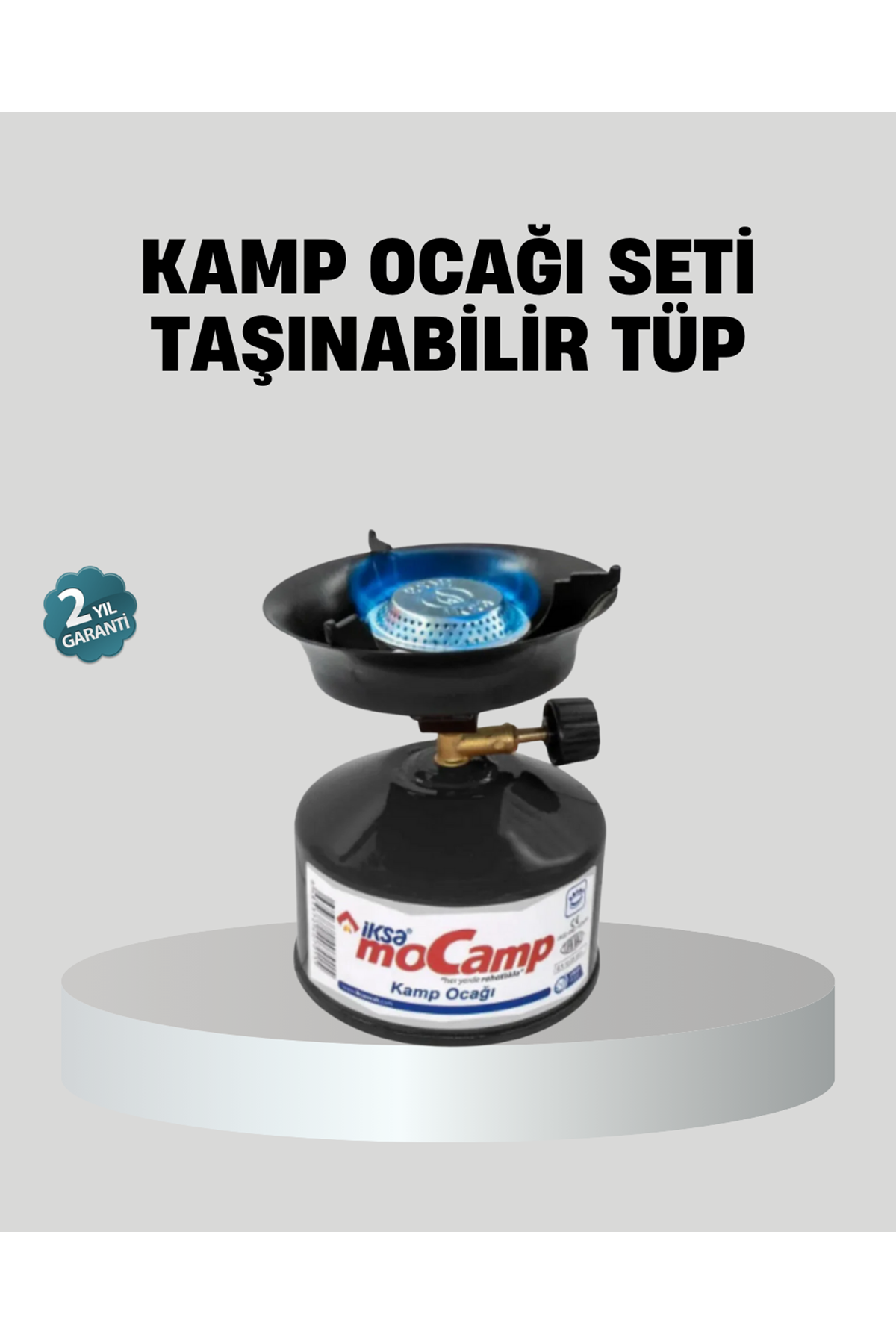 Taşınabilir Kamp Ocağı Seti Pişirme Alanı Ayarlanabilir Alev