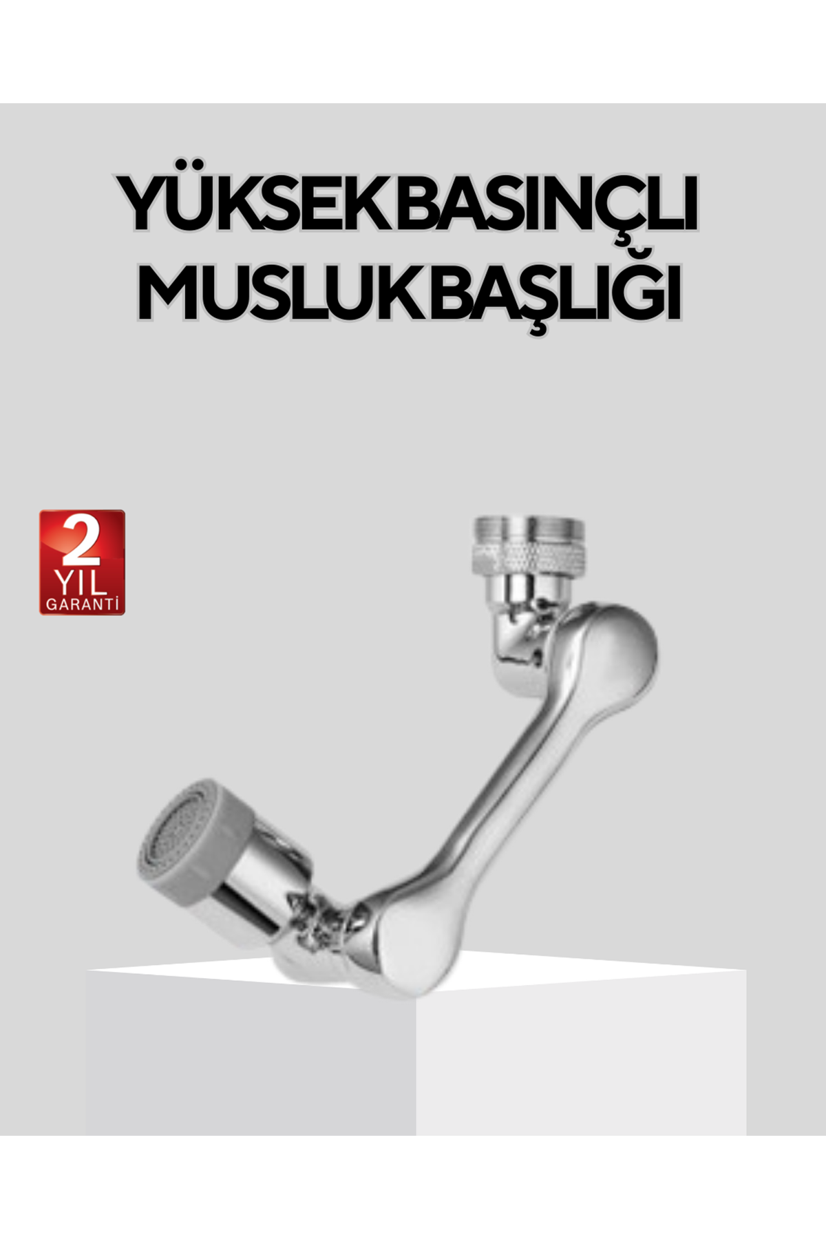 Döner Musluk Başlığı Çok Açılı Robotik Kol Su Tasarruflu