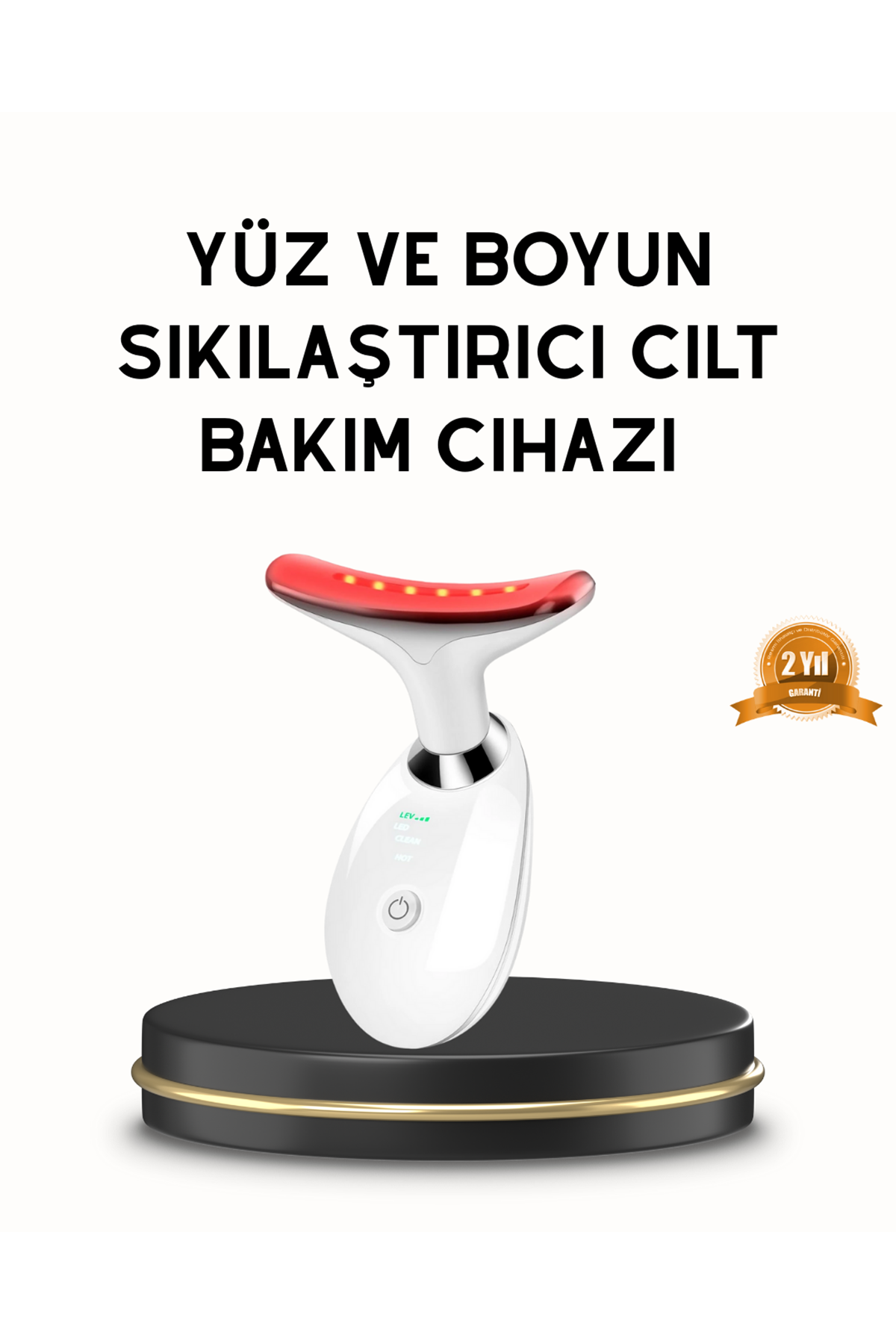 Boyun ve Gıdı Toparlayıcı EMS Cilt Sıkılaştırıcı 7000 Titreşim Isı Terapisi