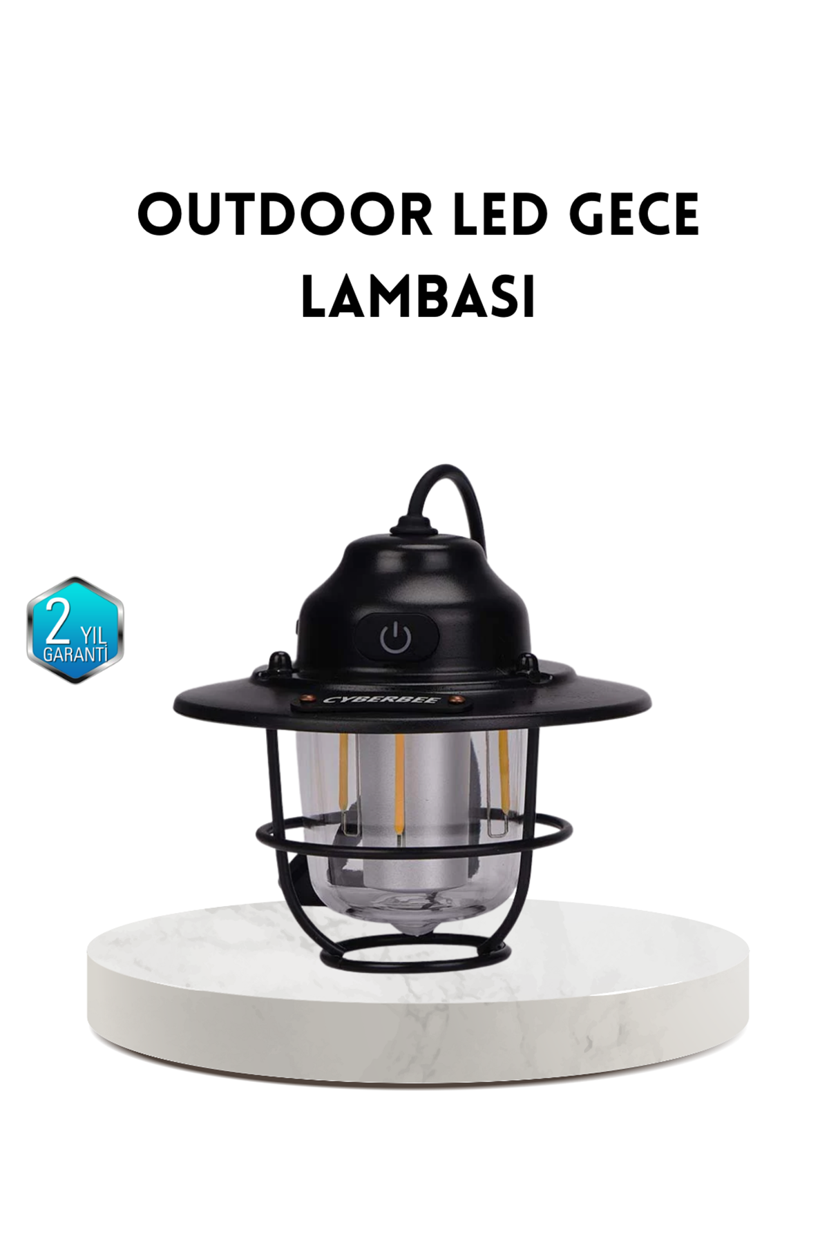 Outdoor Retro Kamp Işığı Uzun Ömürlü Pil Taşınabilir Suya Dayanıklı