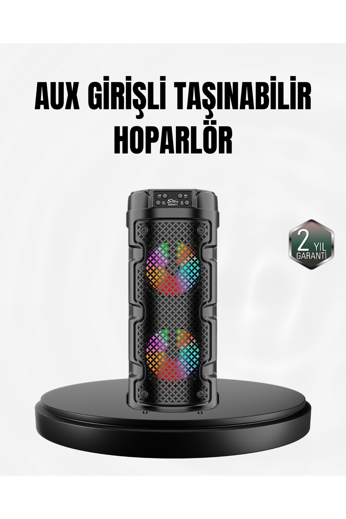 Kablosuz Stereo Hoparlör USB + SD Kart + AUX Destekli Bluetooth 5.0