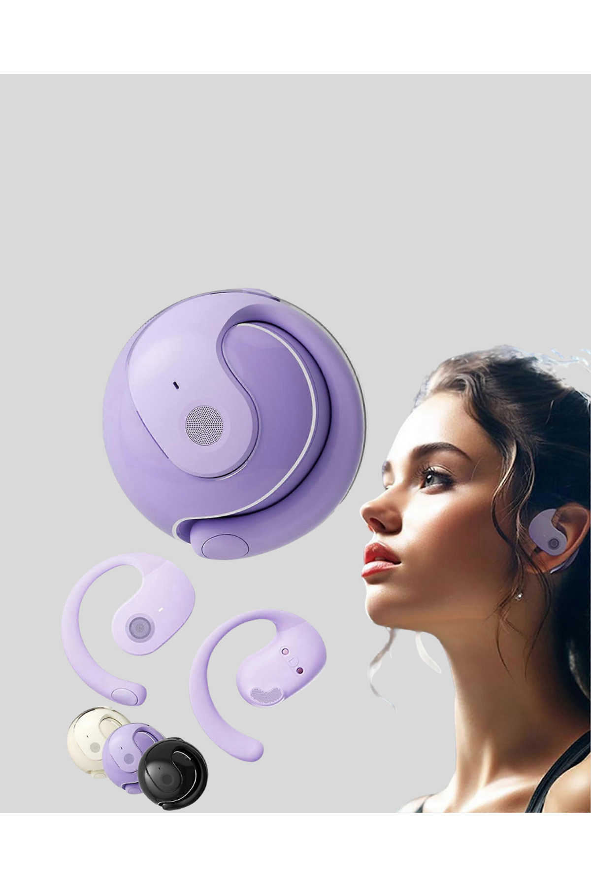 S05 Bluetooth 5.3 Kulaklık IPX4 Su Geçirmez Hızlı Eşleşme Güçlü Stereo Ses