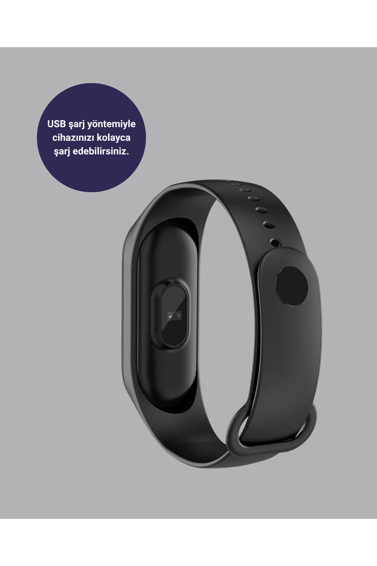 Bluetooth Akıllı Bileklik Spor Modlu Kalp Atış Takipli Uyku Analizli