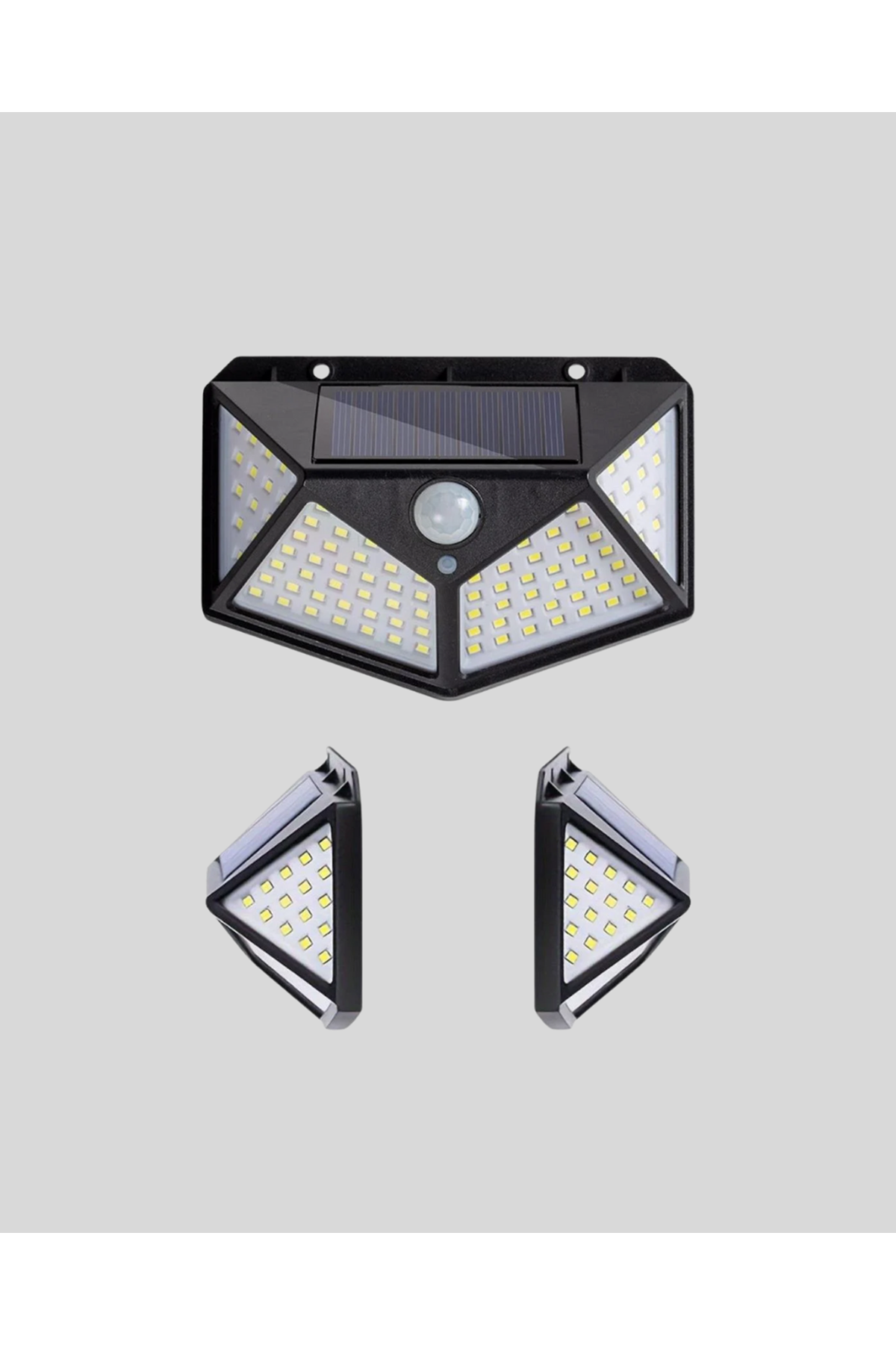Solar Bahçe Lambası 100 LED Hareket Sensörlü Güneş Enerjili Aydınlatma