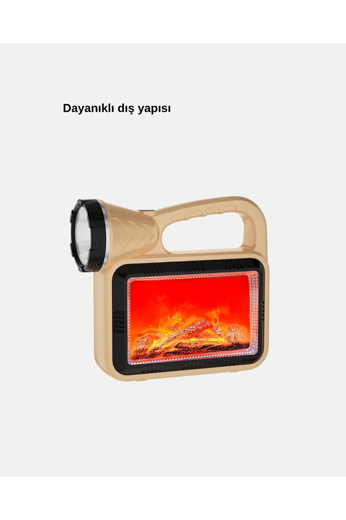 Güneş Enerjili Alev Efektli Lamba COB Led Su Geçirmez Çok Fonksiyonlu