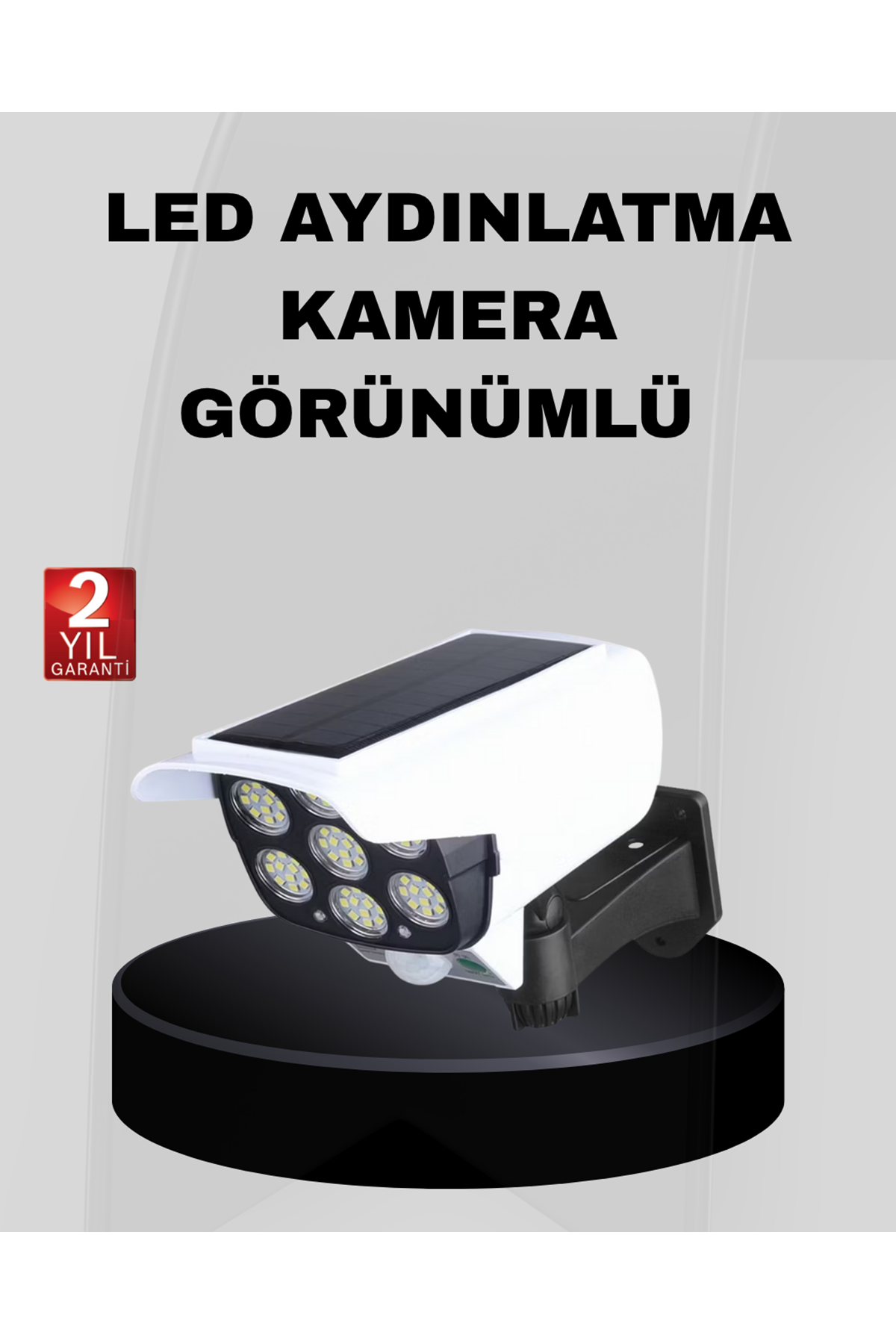 Solar Bahçe Aydınlatması Su Geçirmez IP66 PIR Sensörlü Uzun Çalışma Süreli