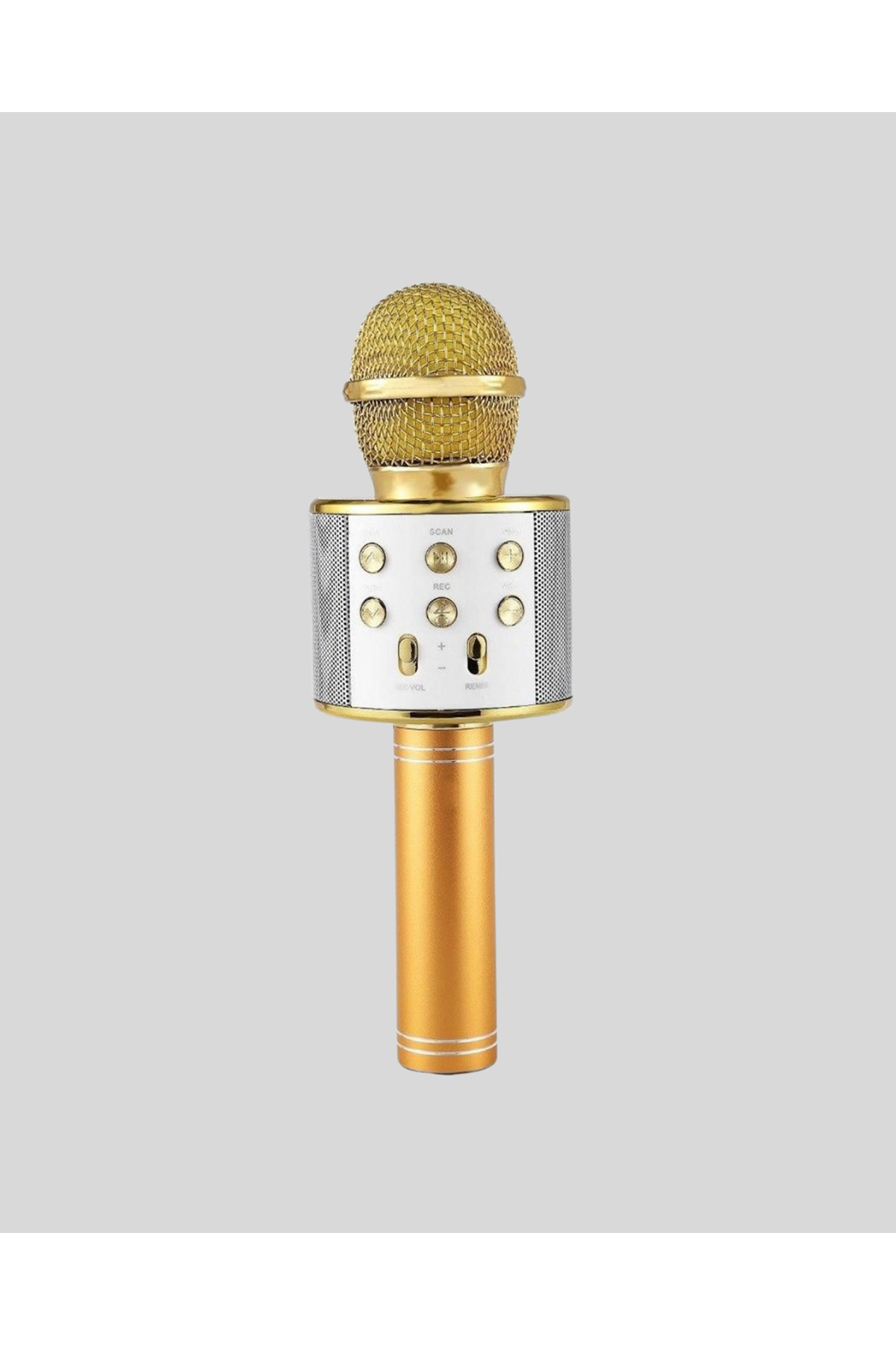 Karaoke Mikrofonu Bluetooth USB AUX Girişli Yankı Efektli