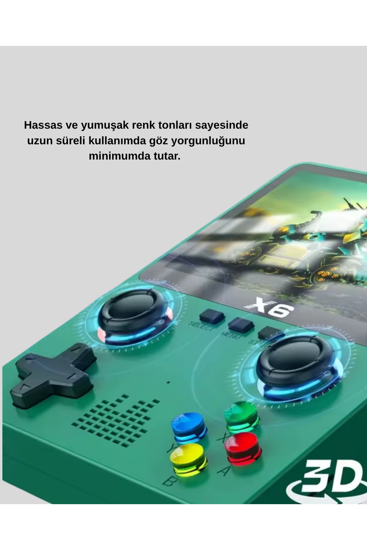Retro Taşınabilir Konsol 3.5 IPS Ekran Ergonomik Çift LR Kontrollü